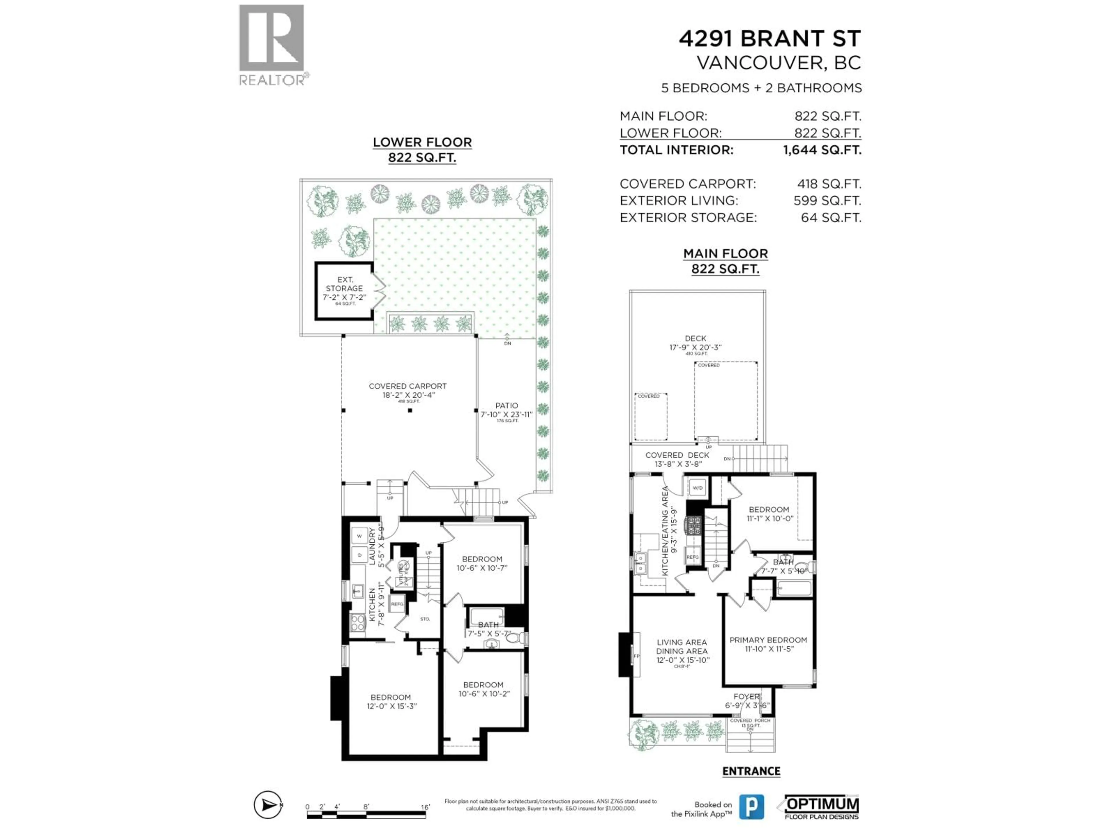 Floor plan for 4291 BRANT STREET, Vancouver British Columbia V5N5B5