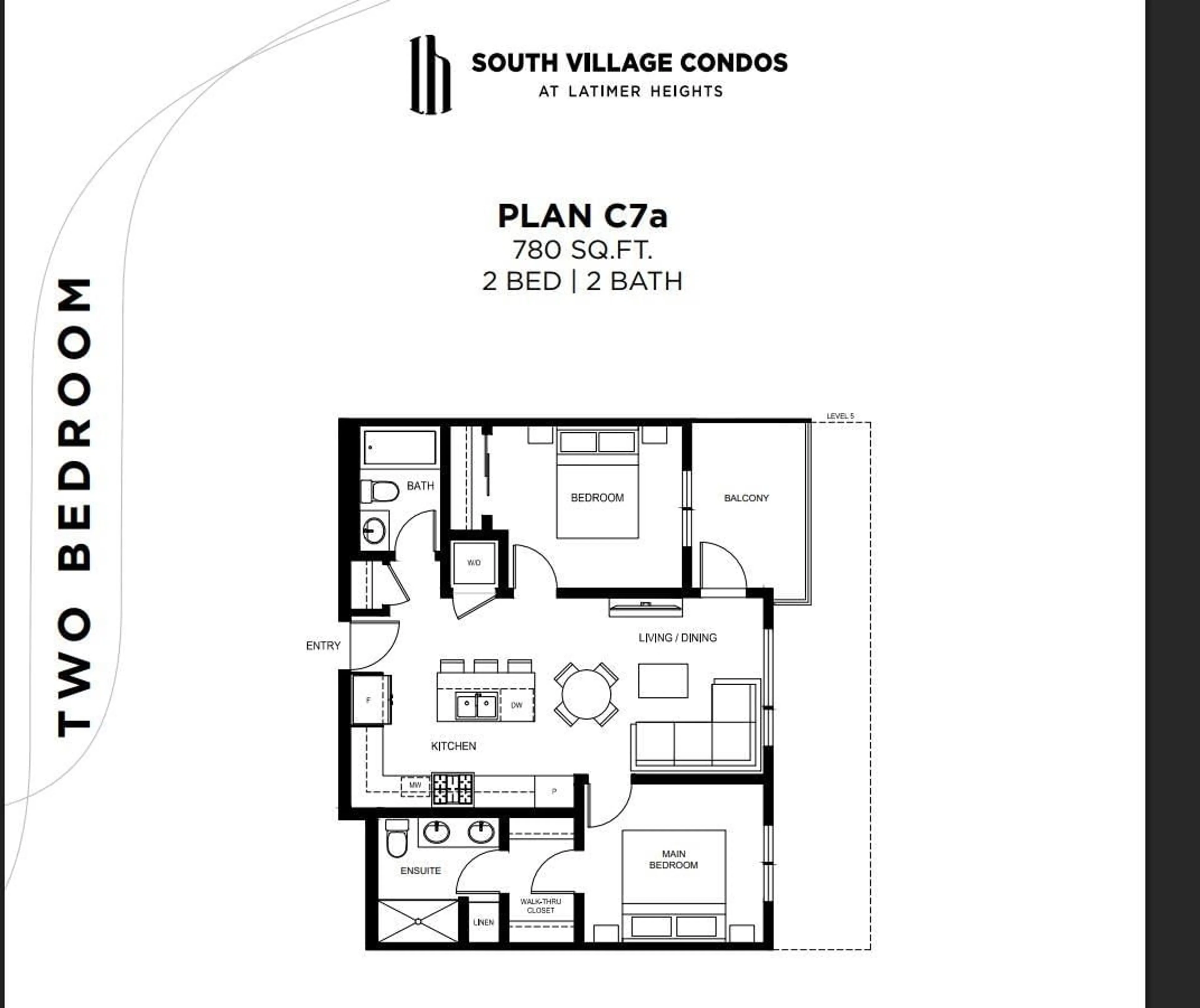 Floor plan for 613 - 20049B 82 AVENUE, Langley British Columbia V2Y4A6