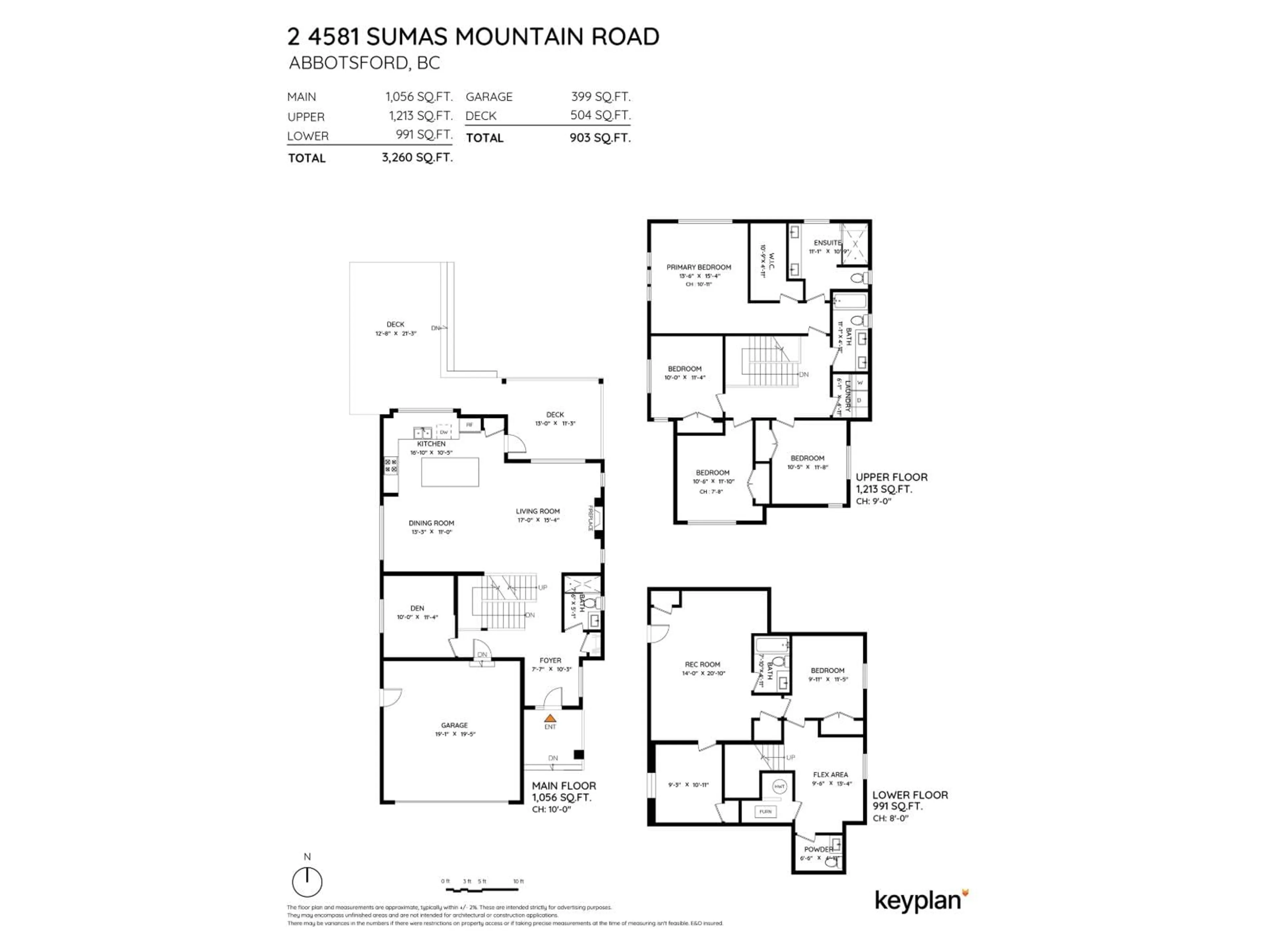 Floor plan for 2 - 4581 SUMAS MOUNTAIN ROAD, Abbotsford British Columbia V3G2H9