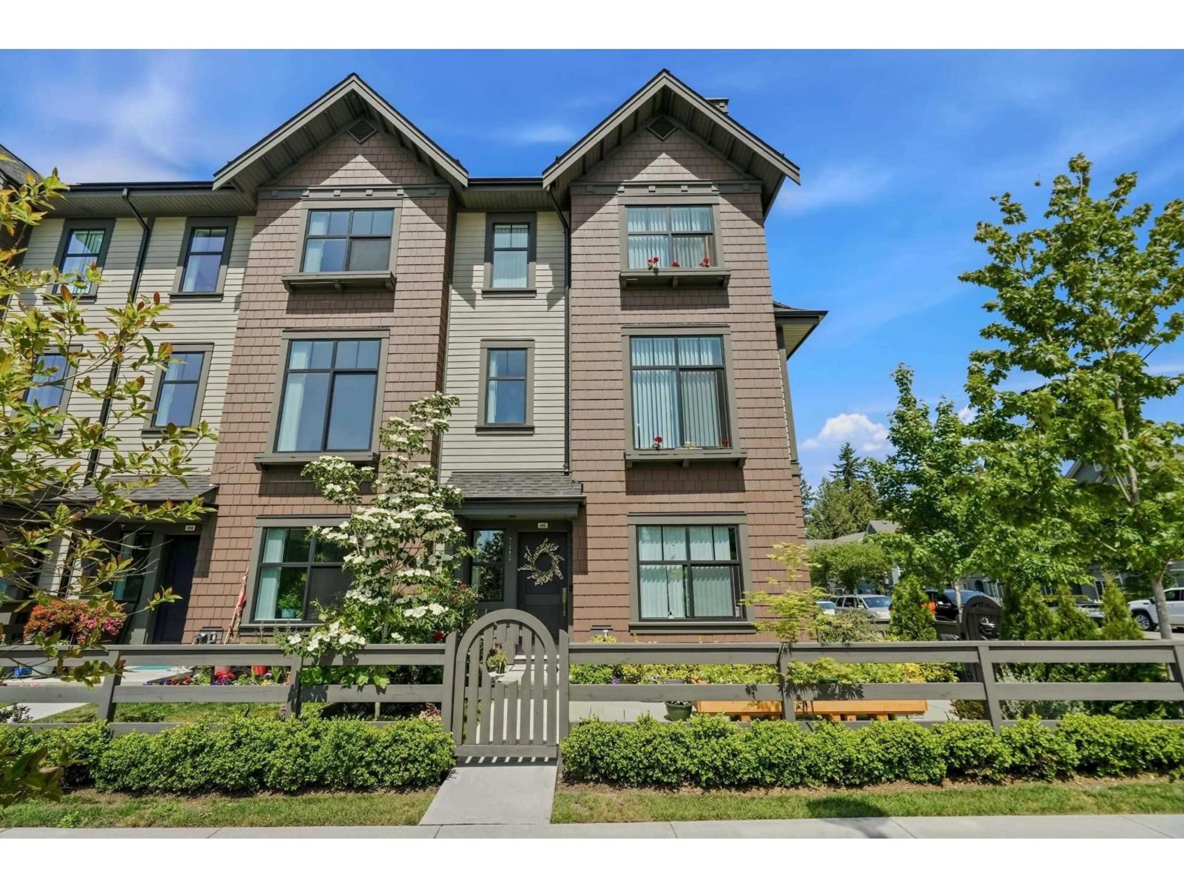 Home with brick exterior material, street for 145 - 14151 58A AVENUE, Surrey British Columbia V0V0V0