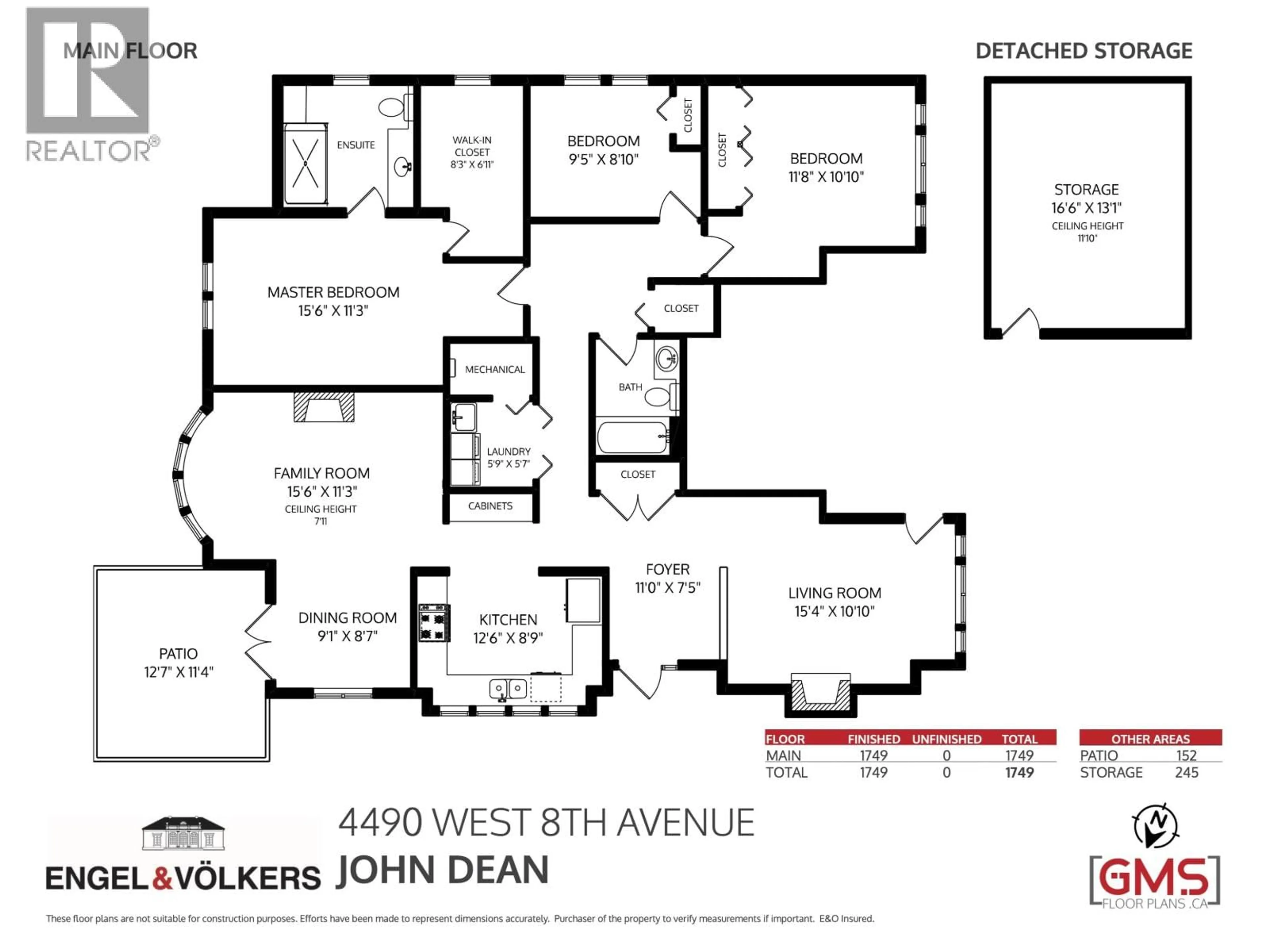 Floor plan for 4490 8TH AVENUE, Vancouver British Columbia V6R2A2