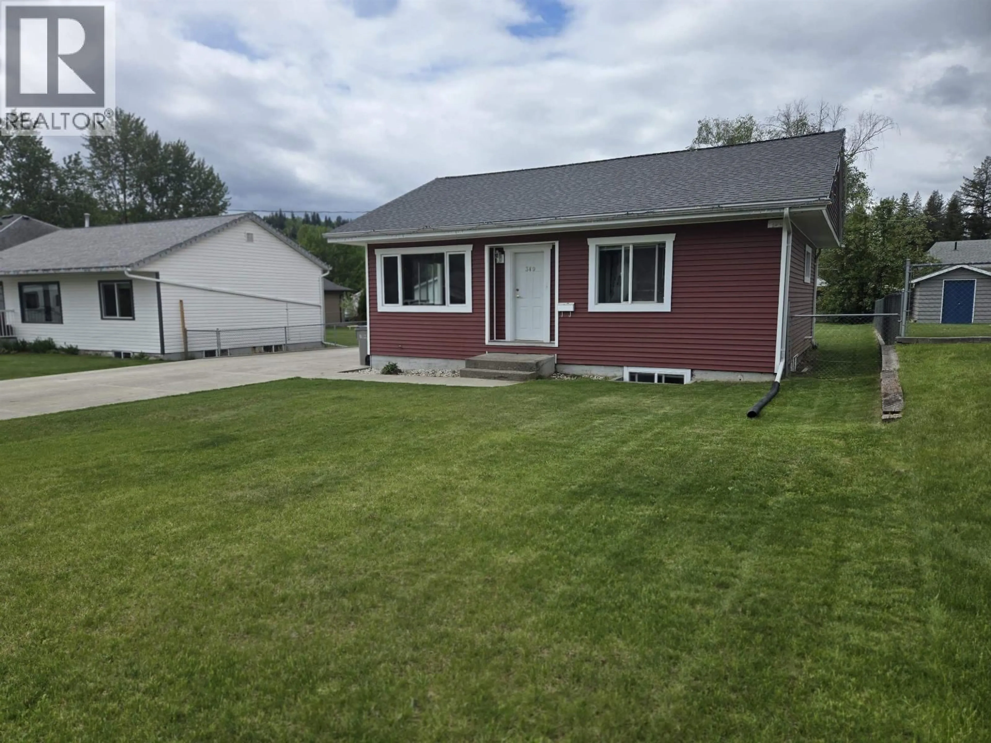 Home with vinyl exterior material, street for 349 GARDNER STREET, Quesnel British Columbia V2J3G9