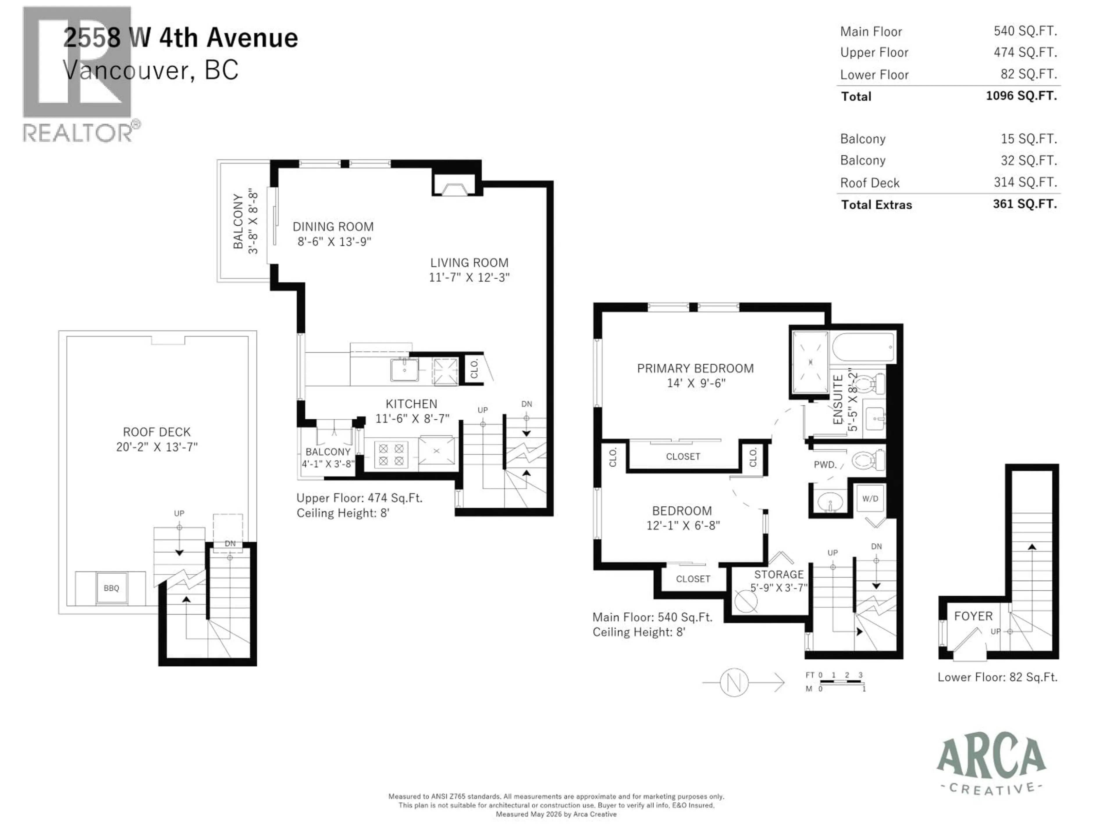 Floor plan for 2558 4TH AVENUE, Vancouver British Columbia V6K1P6