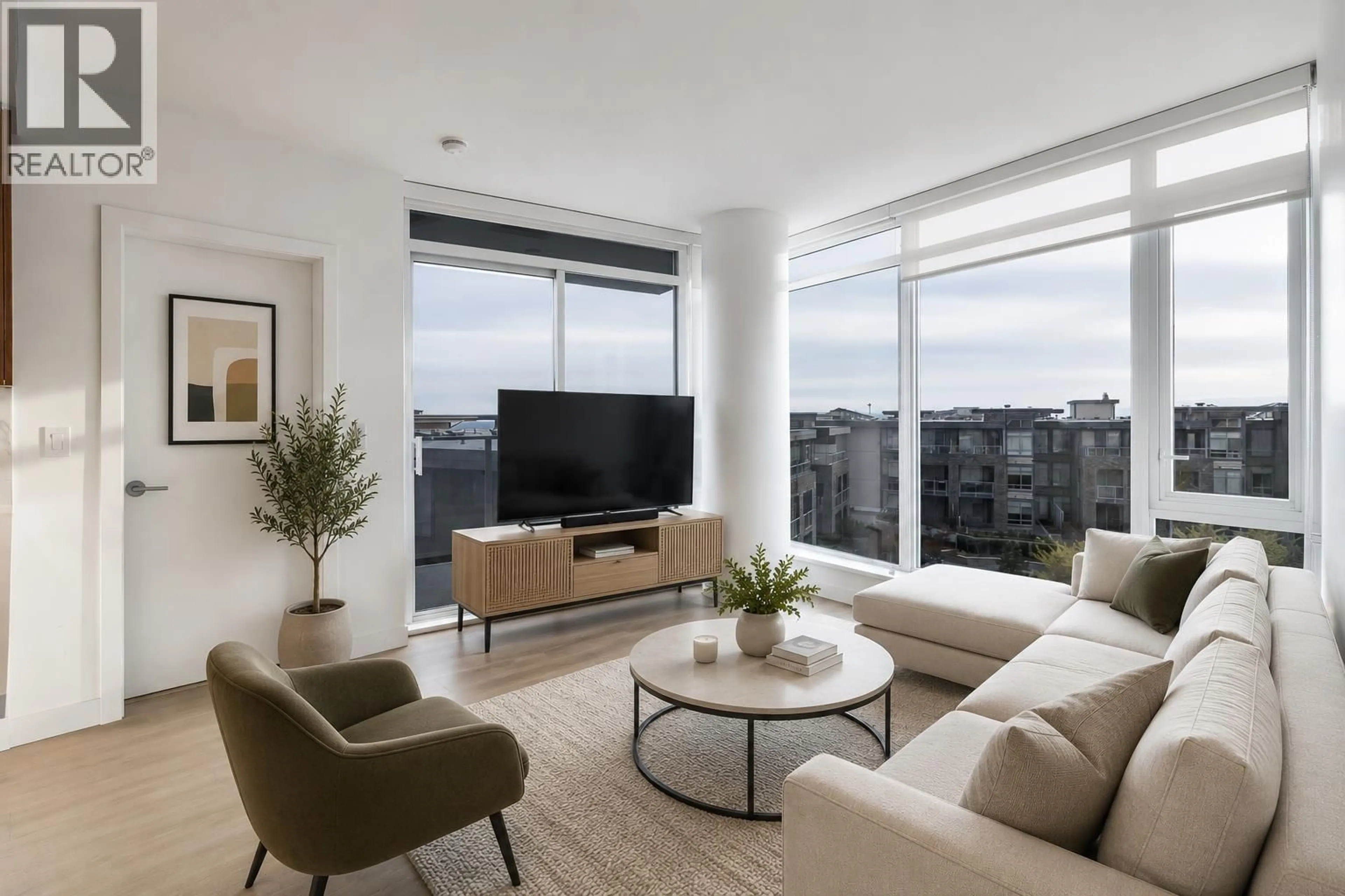 Living room with furniture, unknown for 403 - 7769 PARK CRESCENT, Burnaby British Columbia V3N0J7