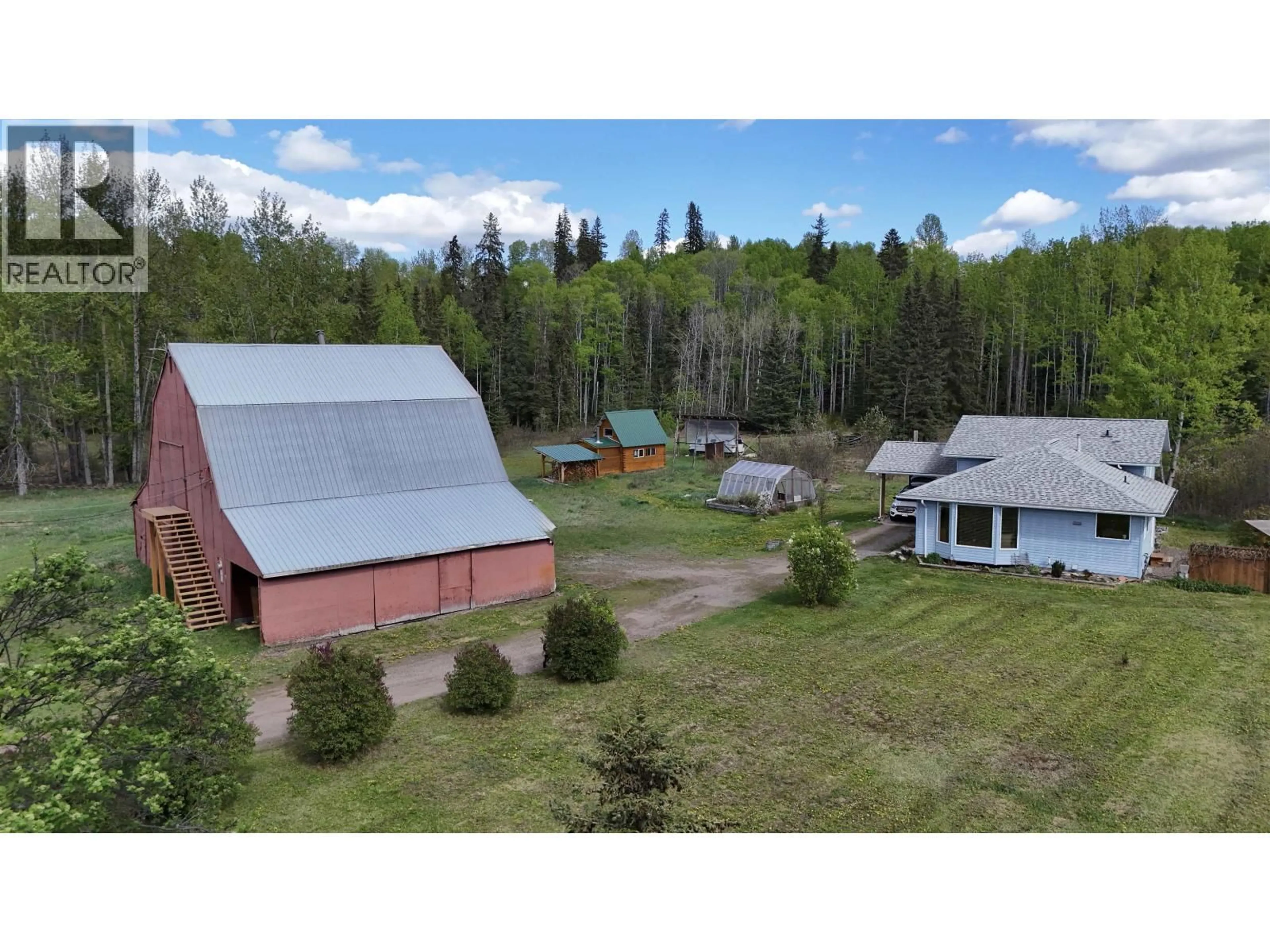 A pic from outside/outdoor area/front of a property/back of a property/a pic from drone, unknown for 2186 LUBBERS ROAD, Smithers British Columbia V0J2N6