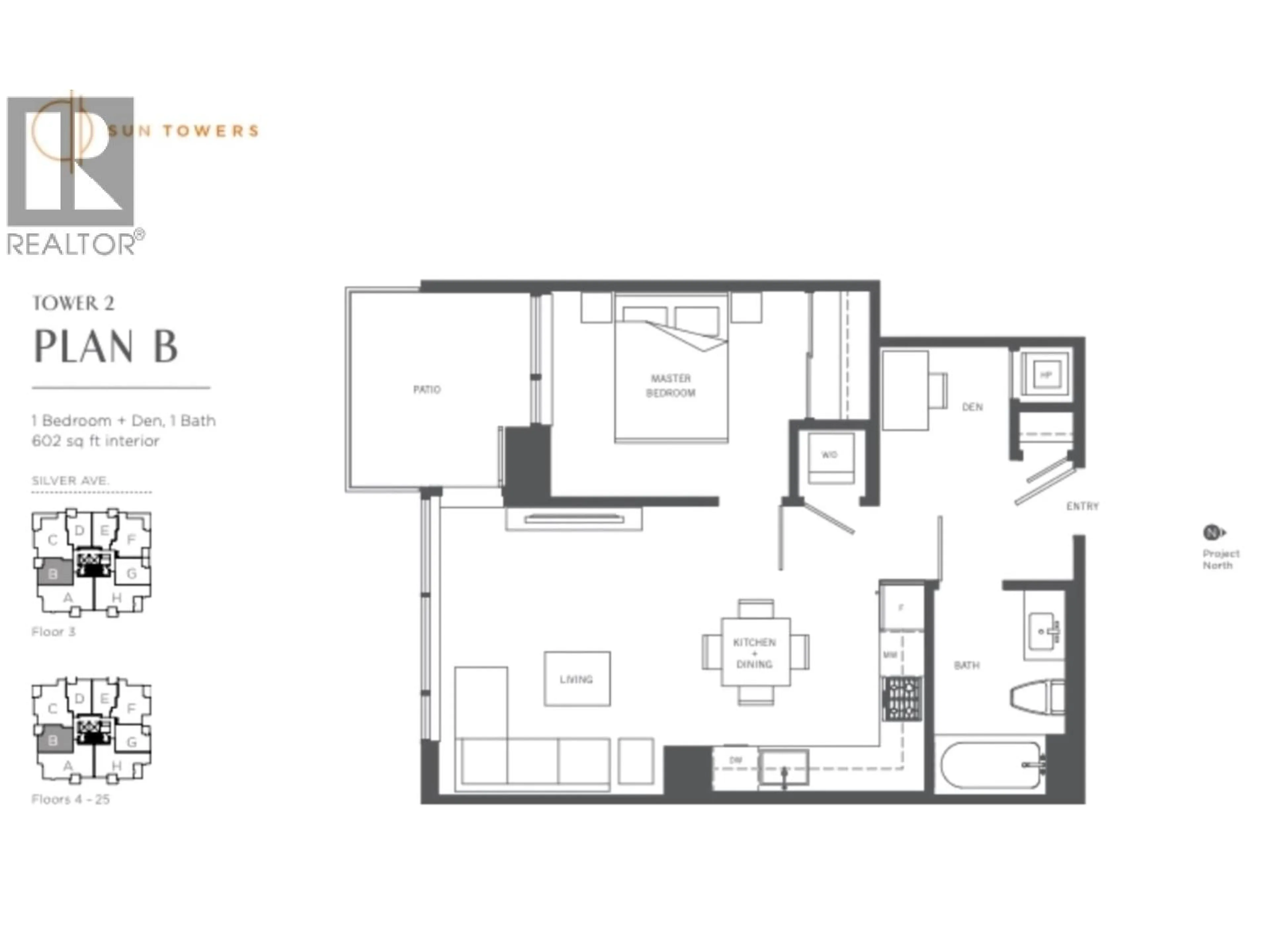 Floor plan for 2302 - 6398 SILVER AVENUE, Burnaby British Columbia V5H0K7