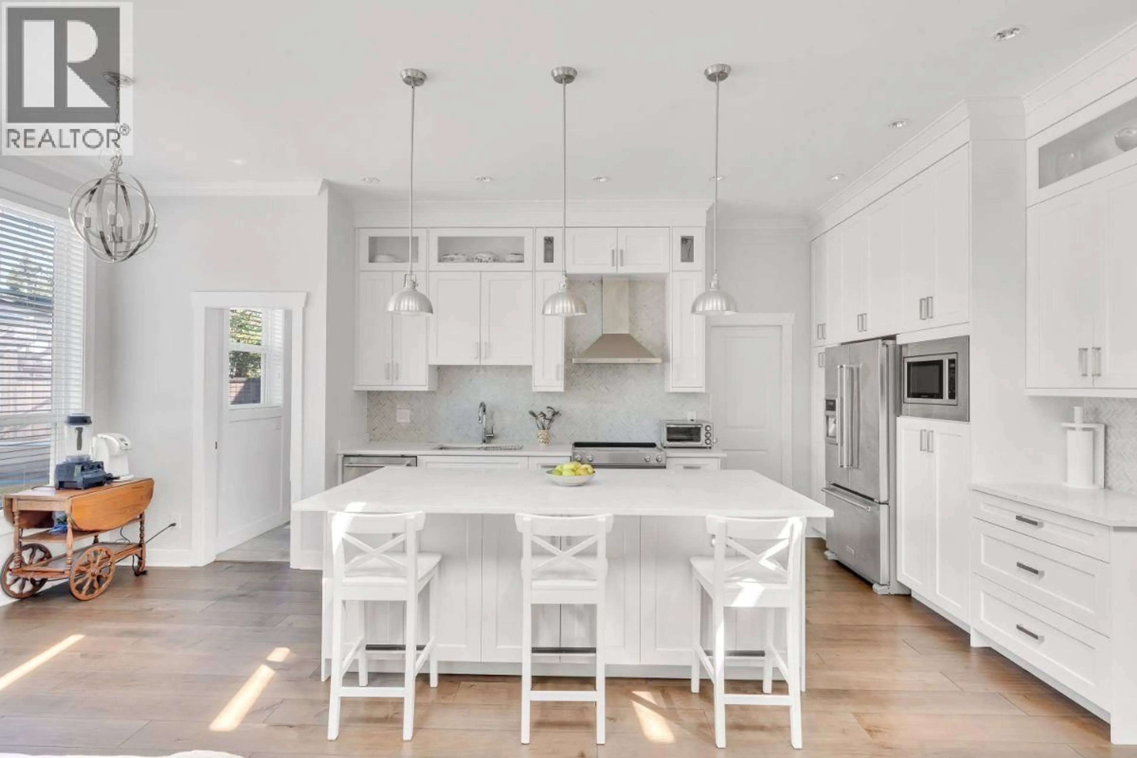 Contemporary kitchen, ceramic/tile floor for 738 13TH STREET, North Vancouver British Columbia V7L2M7