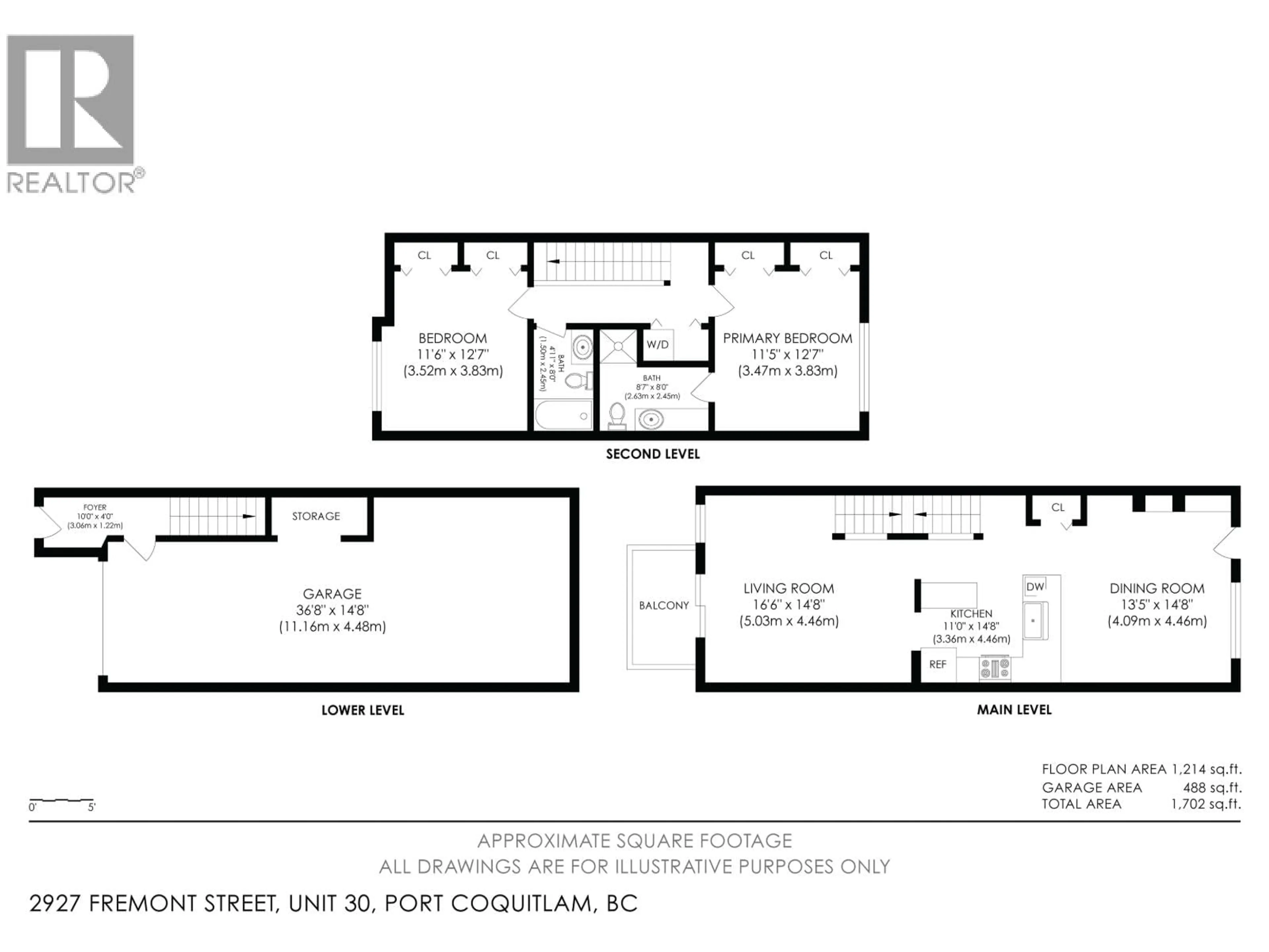 Floor plan for 30 - 2927 FREMONT STREET, Port Coquitlam British Columbia V3B7X8