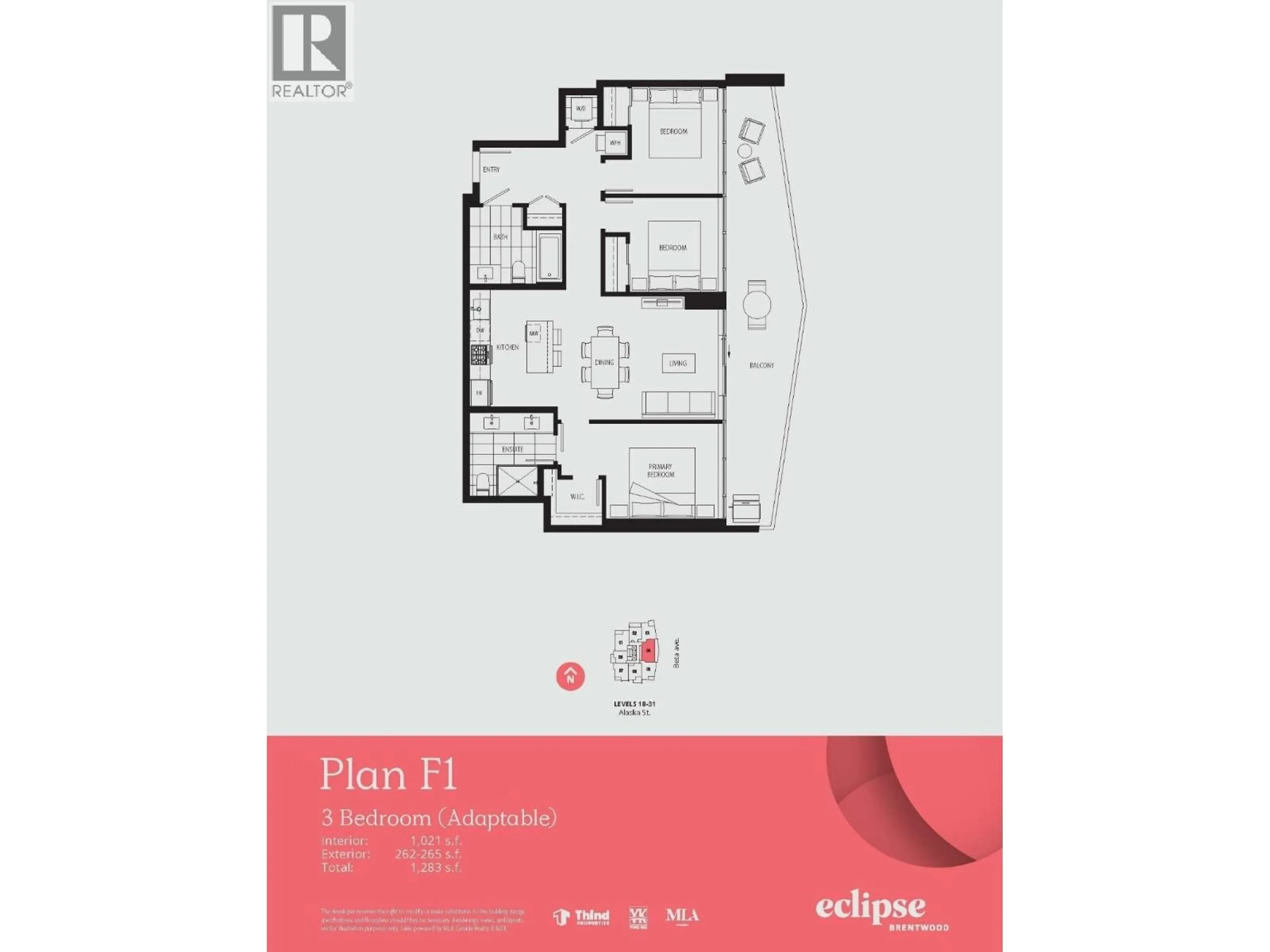 Floor plan for 2004 - 2381 BETA AVENUE, Burnaby British Columbia V5C0P7