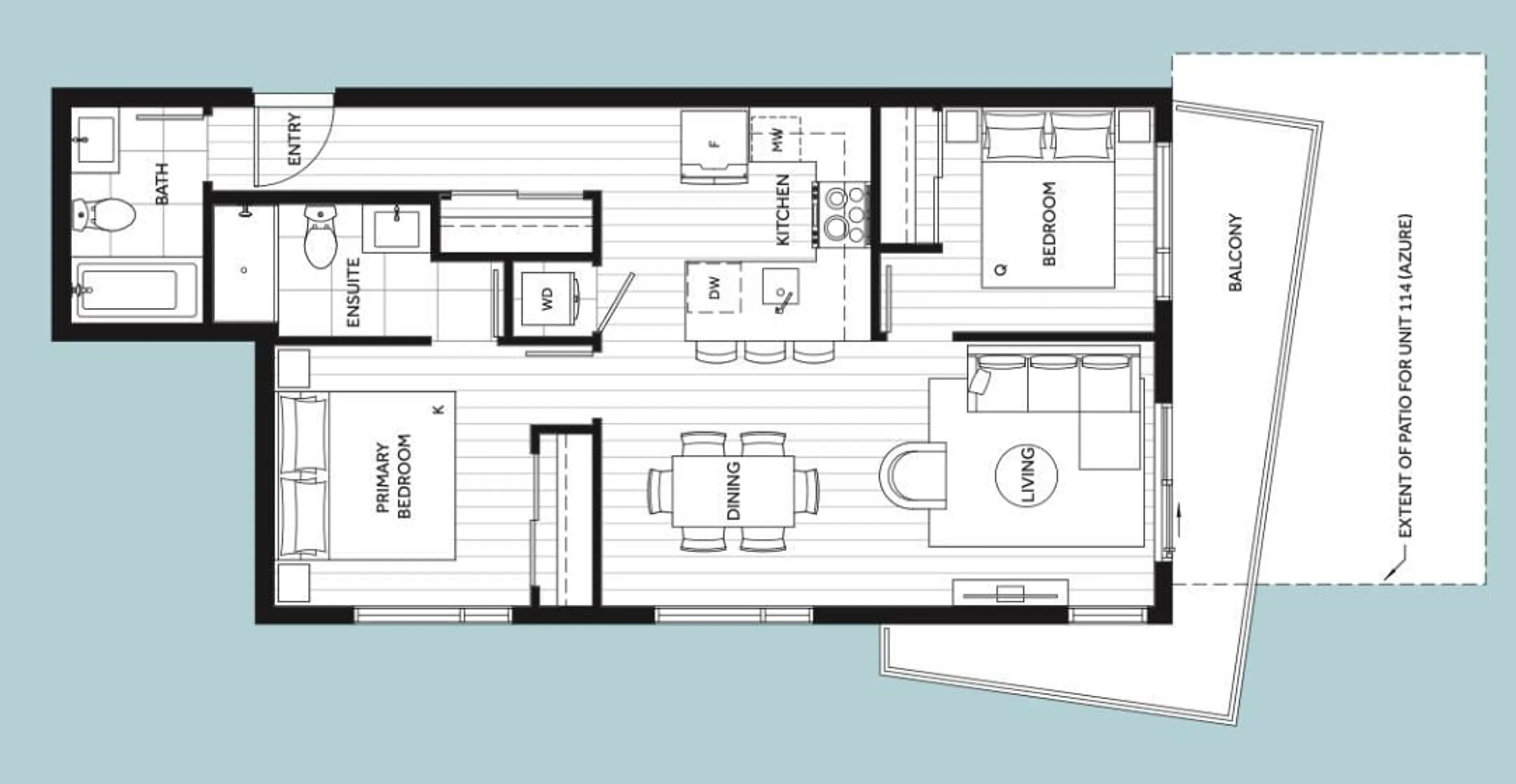 Floor plan for B422 - 20117 84 AVENUE, Langley British Columbia V2Y2B8