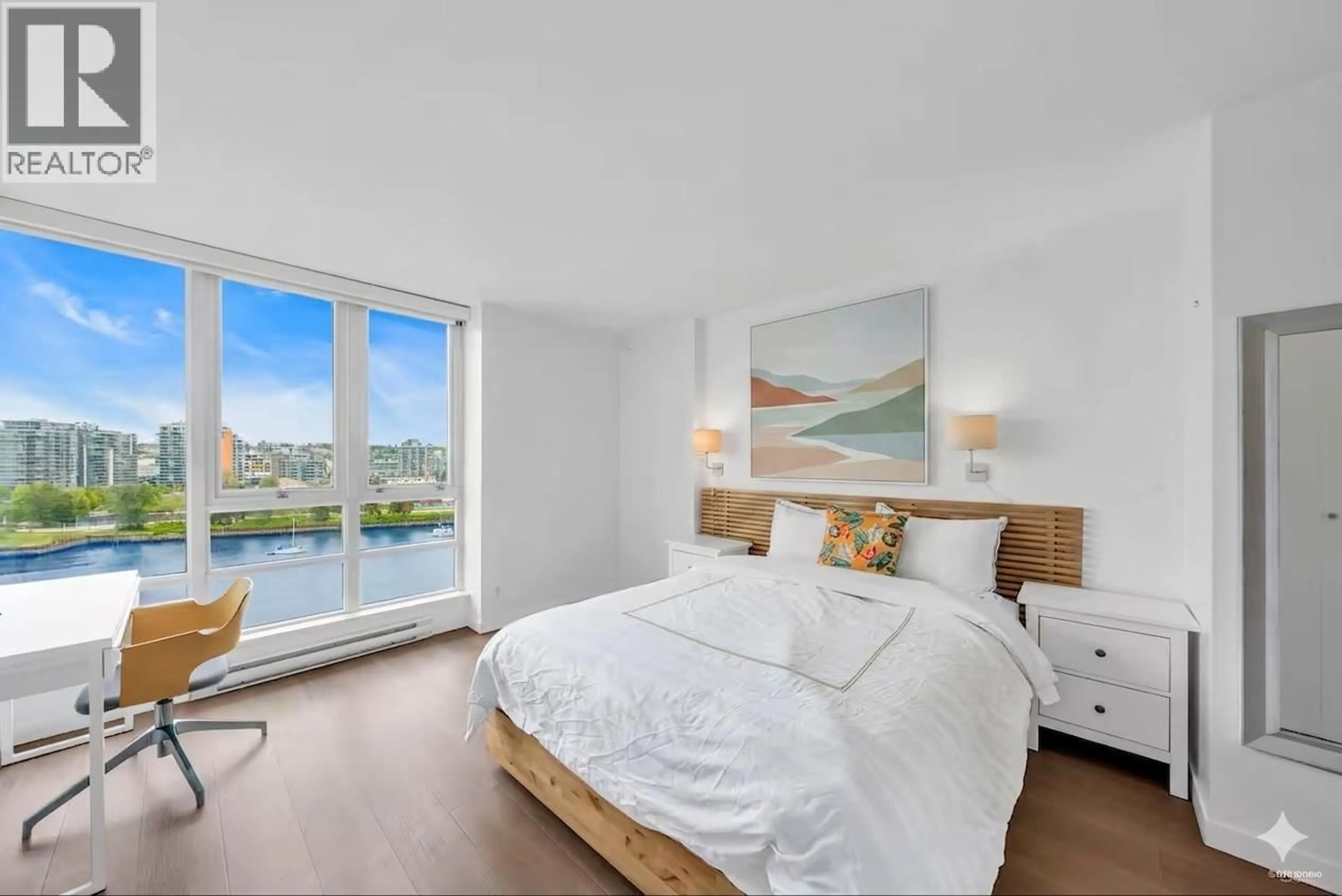 Bedroom with bed, unknown for 1107 - 980 COOPERAGE WAY, Vancouver British Columbia V6B0C3