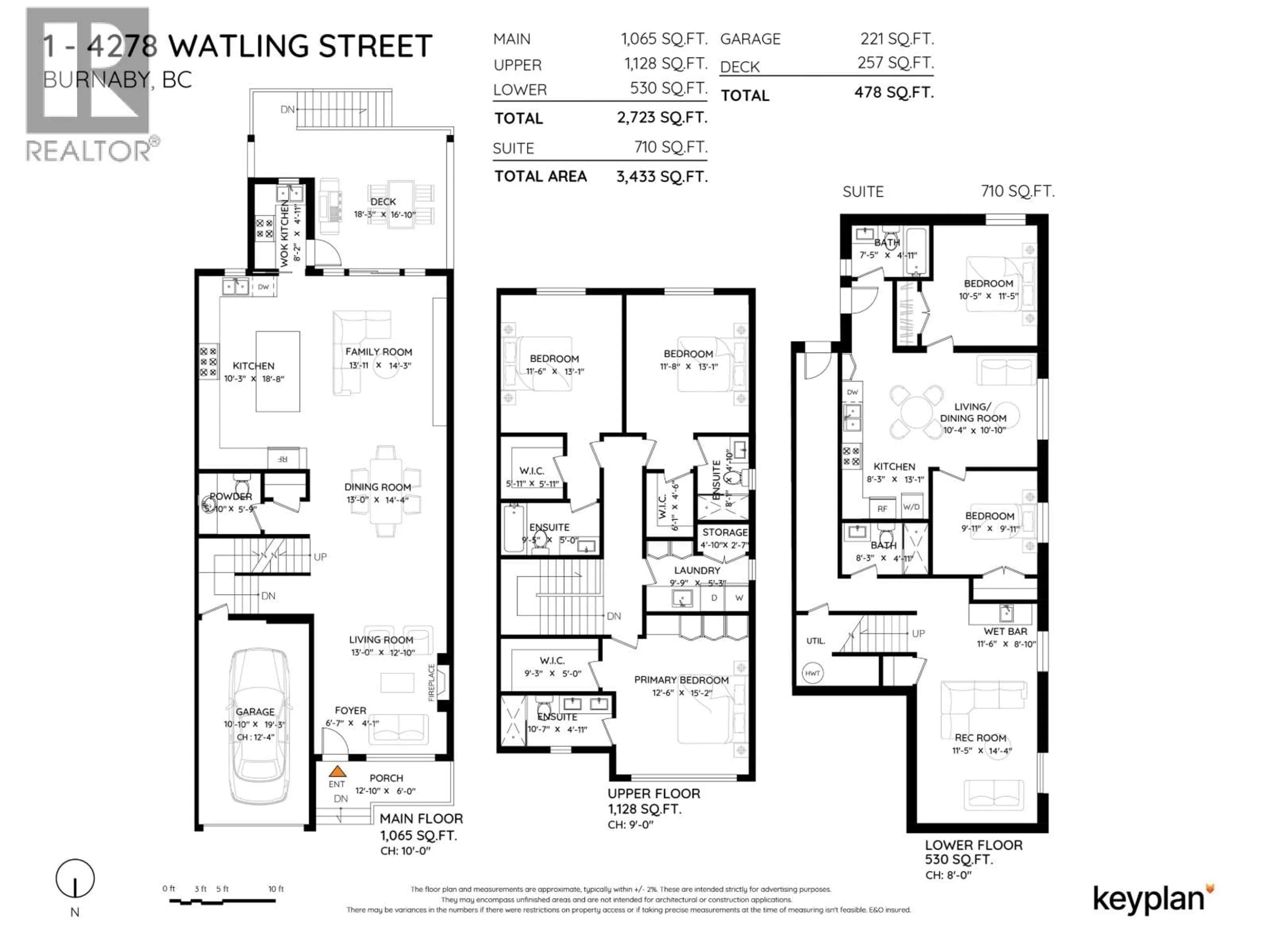 Floor plan for 1 - 4278 WATLING STREET, Burnaby British Columbia V5J1V2