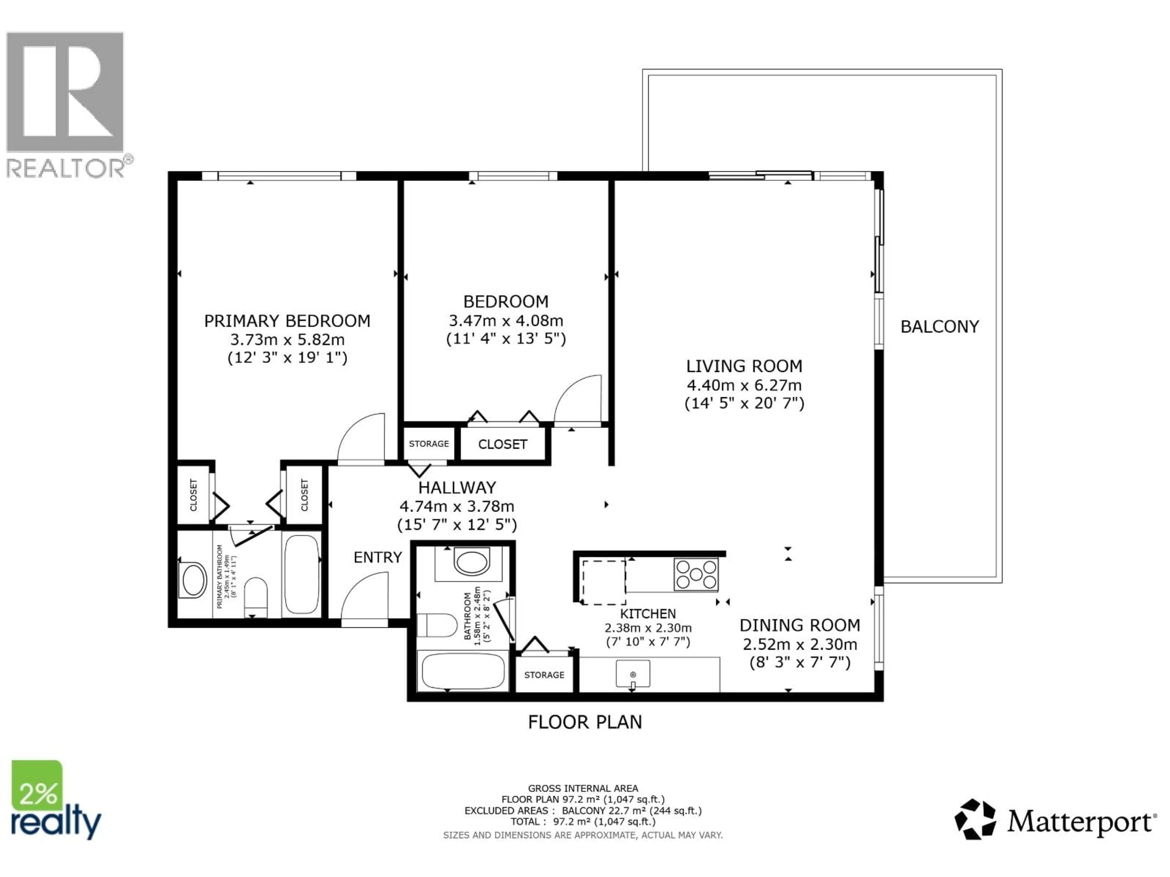 Floor plan for 105 - 6560 BUSWELL STREET, Richmond British Columbia V6Y2G7