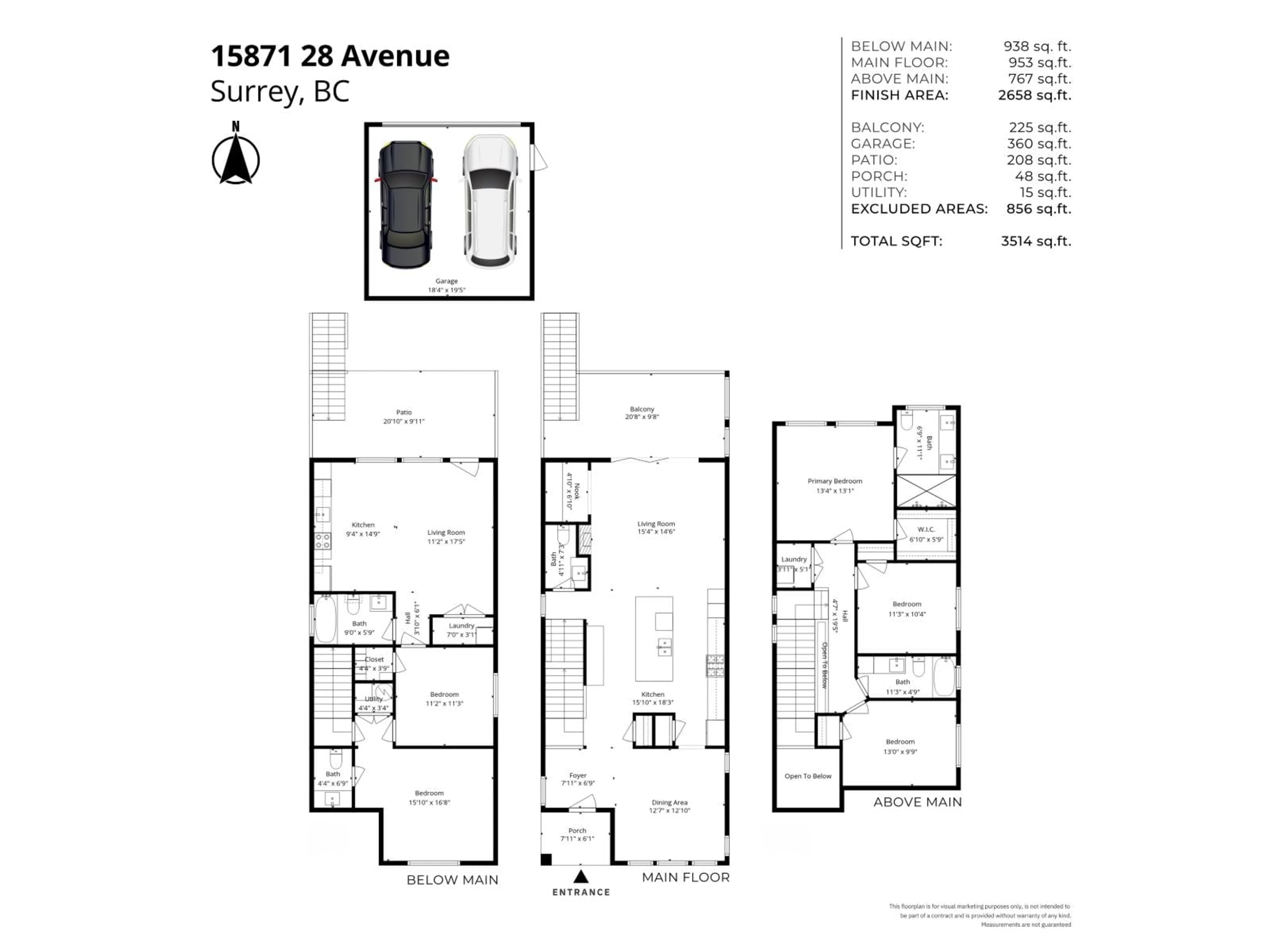 Floor plan for 15871 28 AVENUE, Surrey British Columbia V3Z0E5
