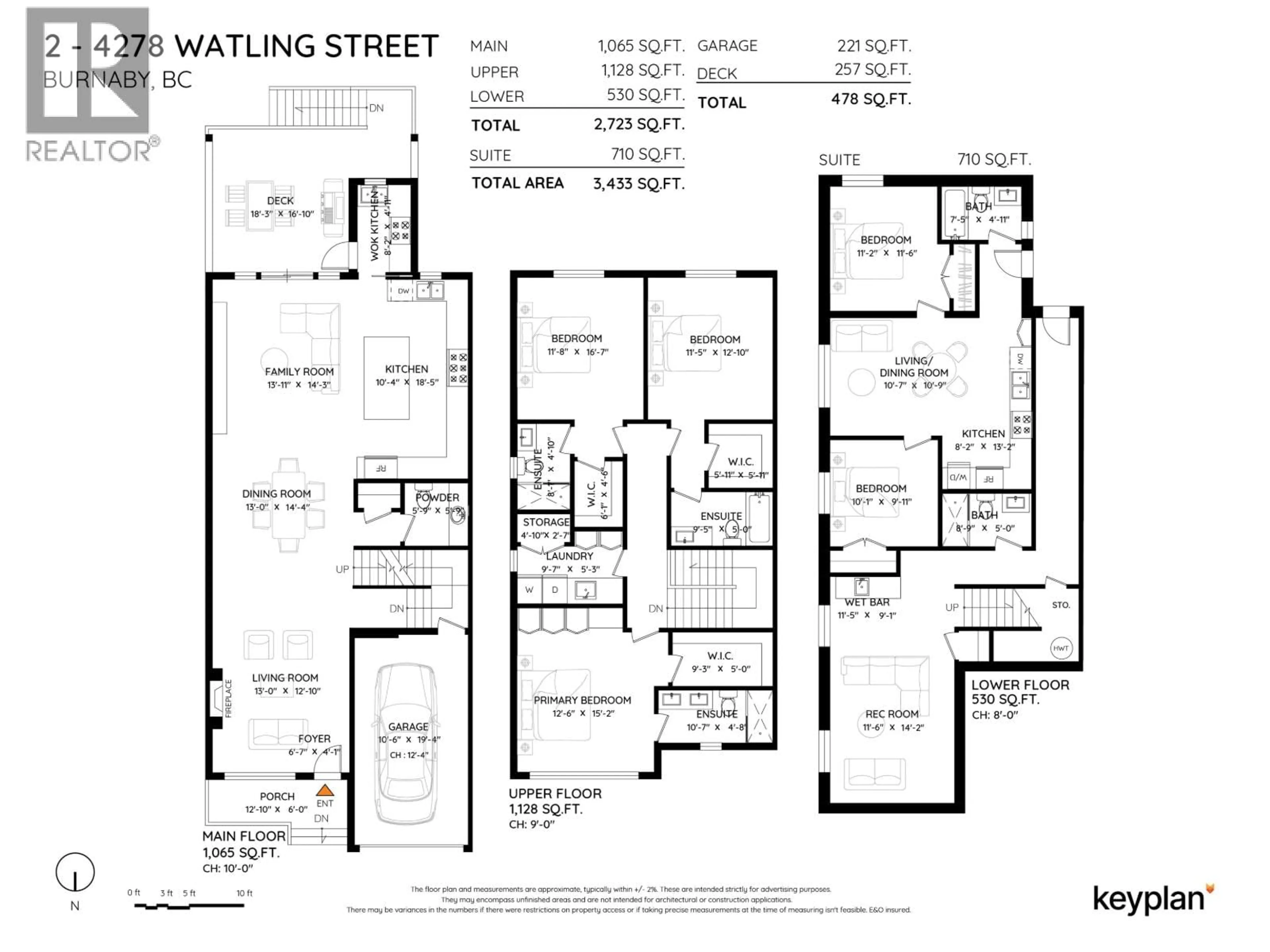Floor plan for 2 - 4278 WATLING STREET, Burnaby British Columbia V5J1V2