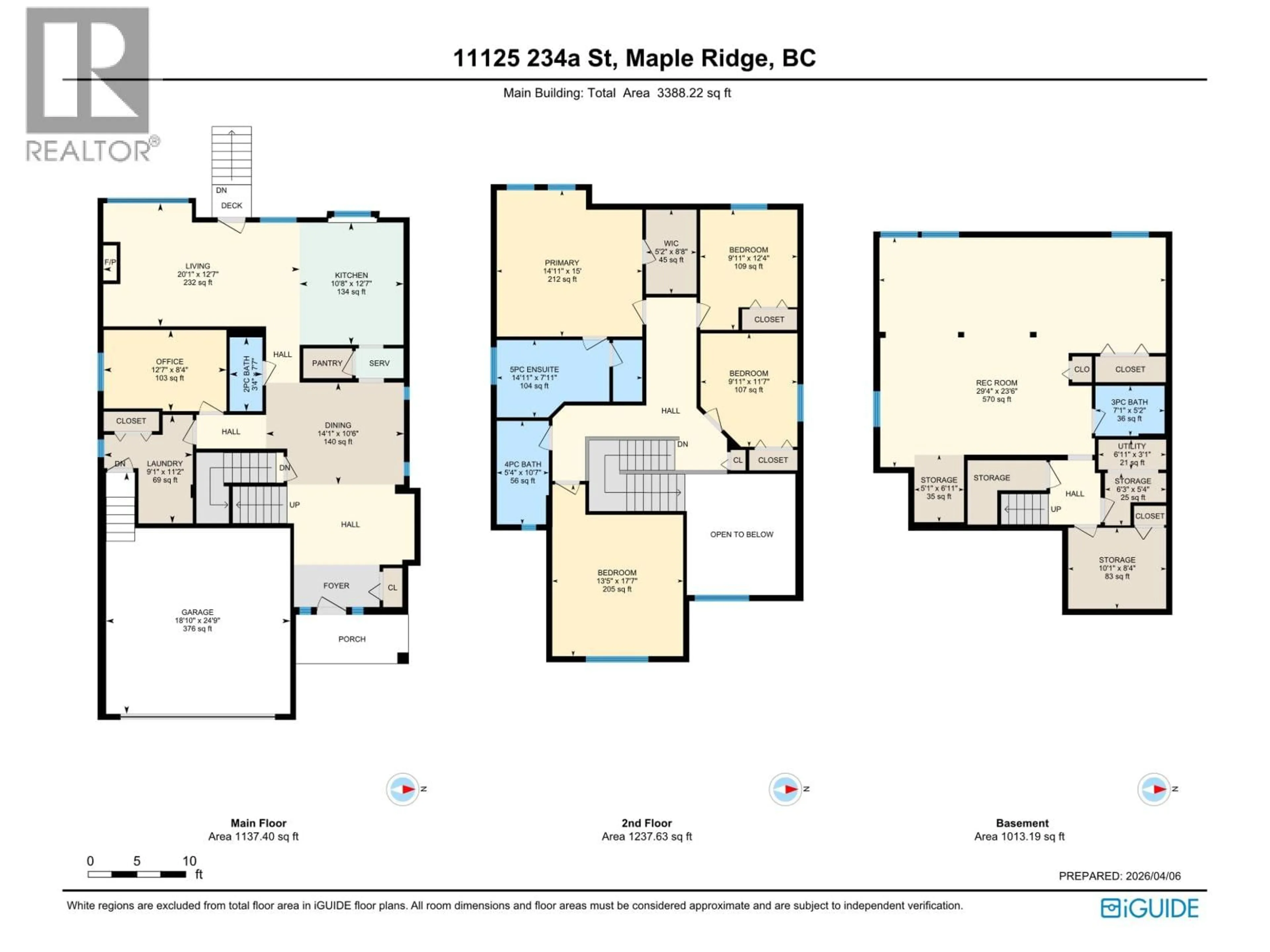 Floor plan for 11125 234A STREET, Maple Ridge British Columbia V2W0B7