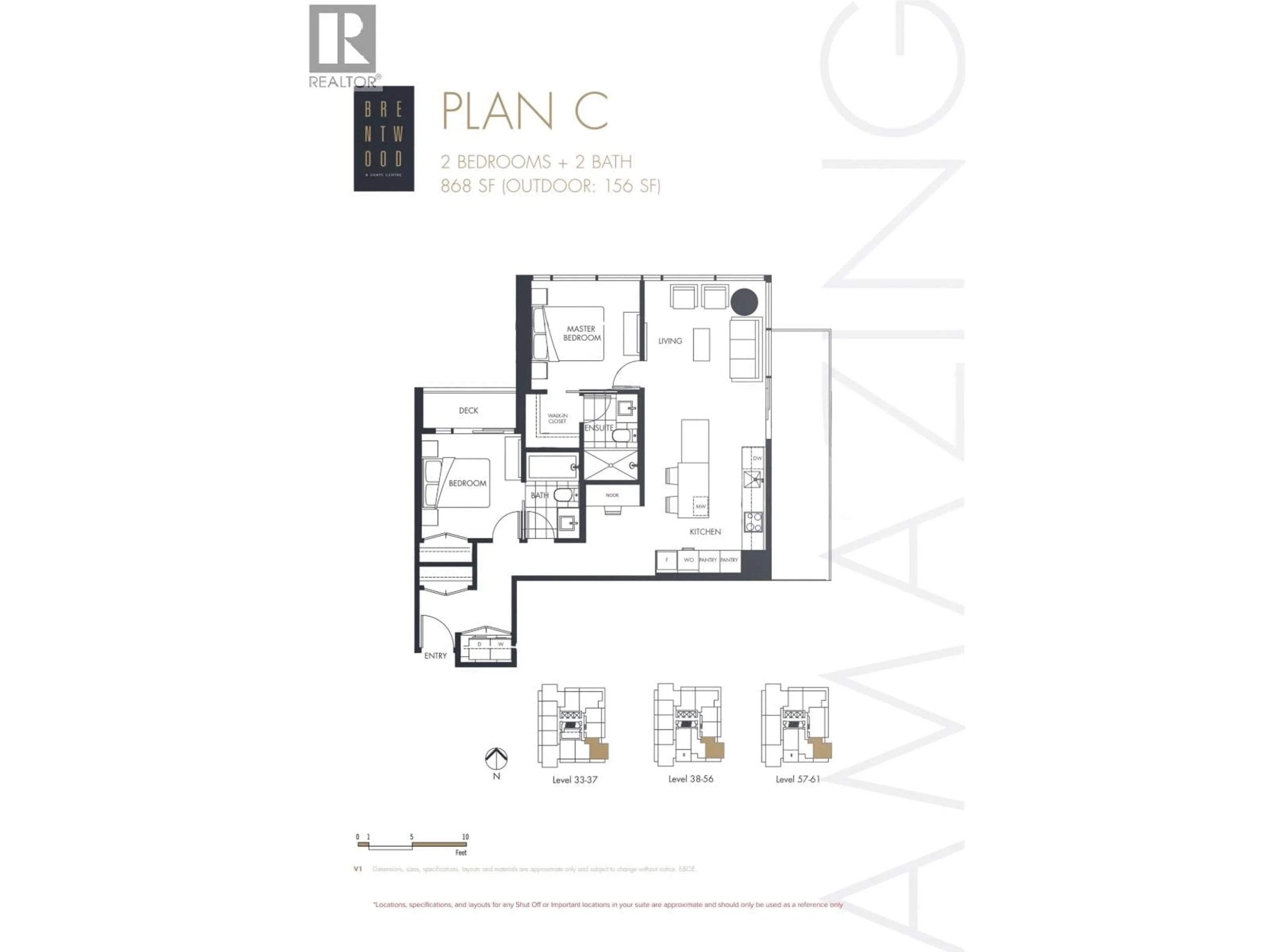 Floor plan for 5703 - 4510 HALIFAX WAY, Burnaby British Columbia V5C0K4