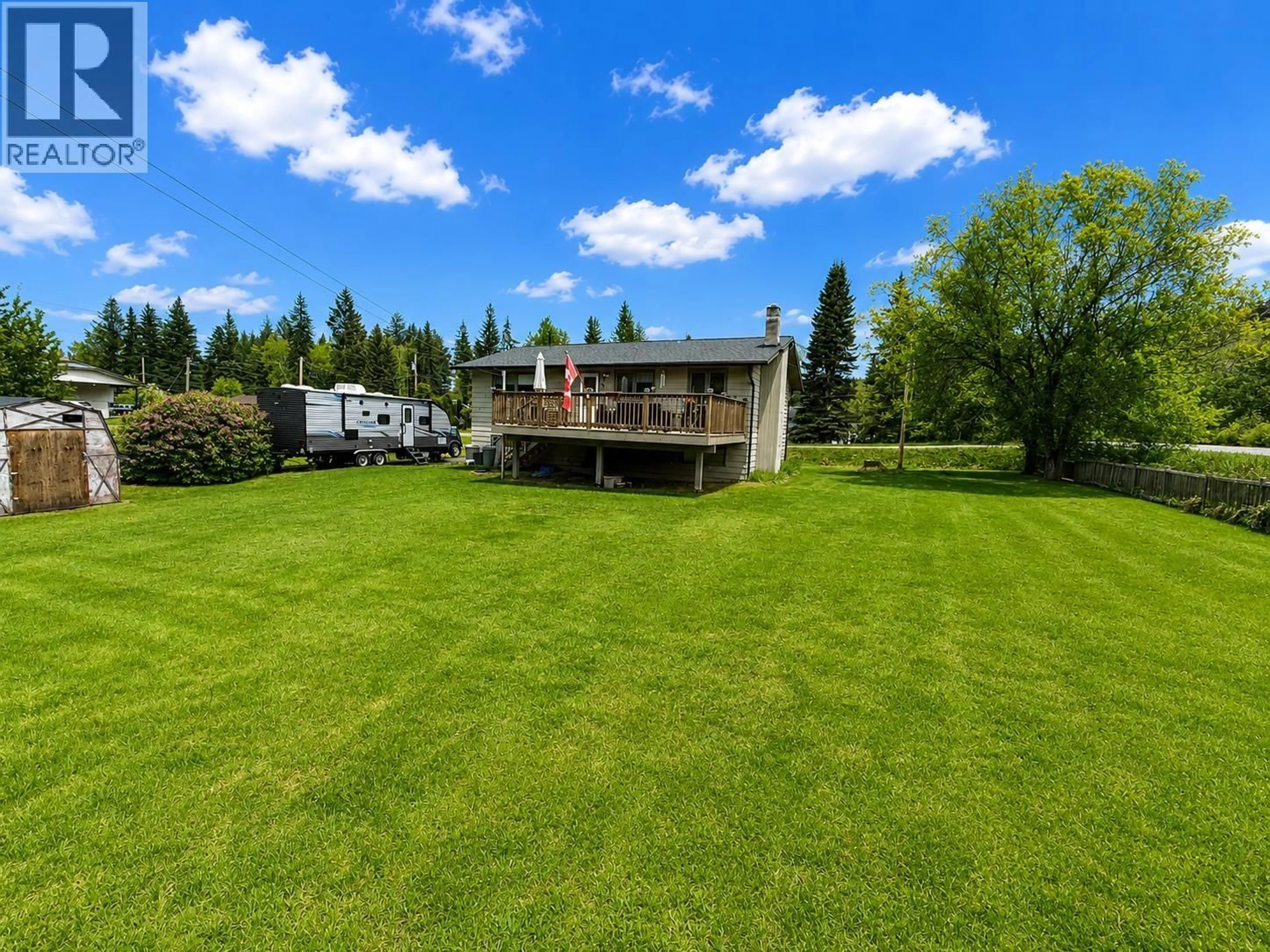 A pic from outside/outdoor area/front of a property/back of a property/a pic from drone, water/lake/river/ocean view for 192 WOLFE ROAD, Quesnel British Columbia V2J6J4