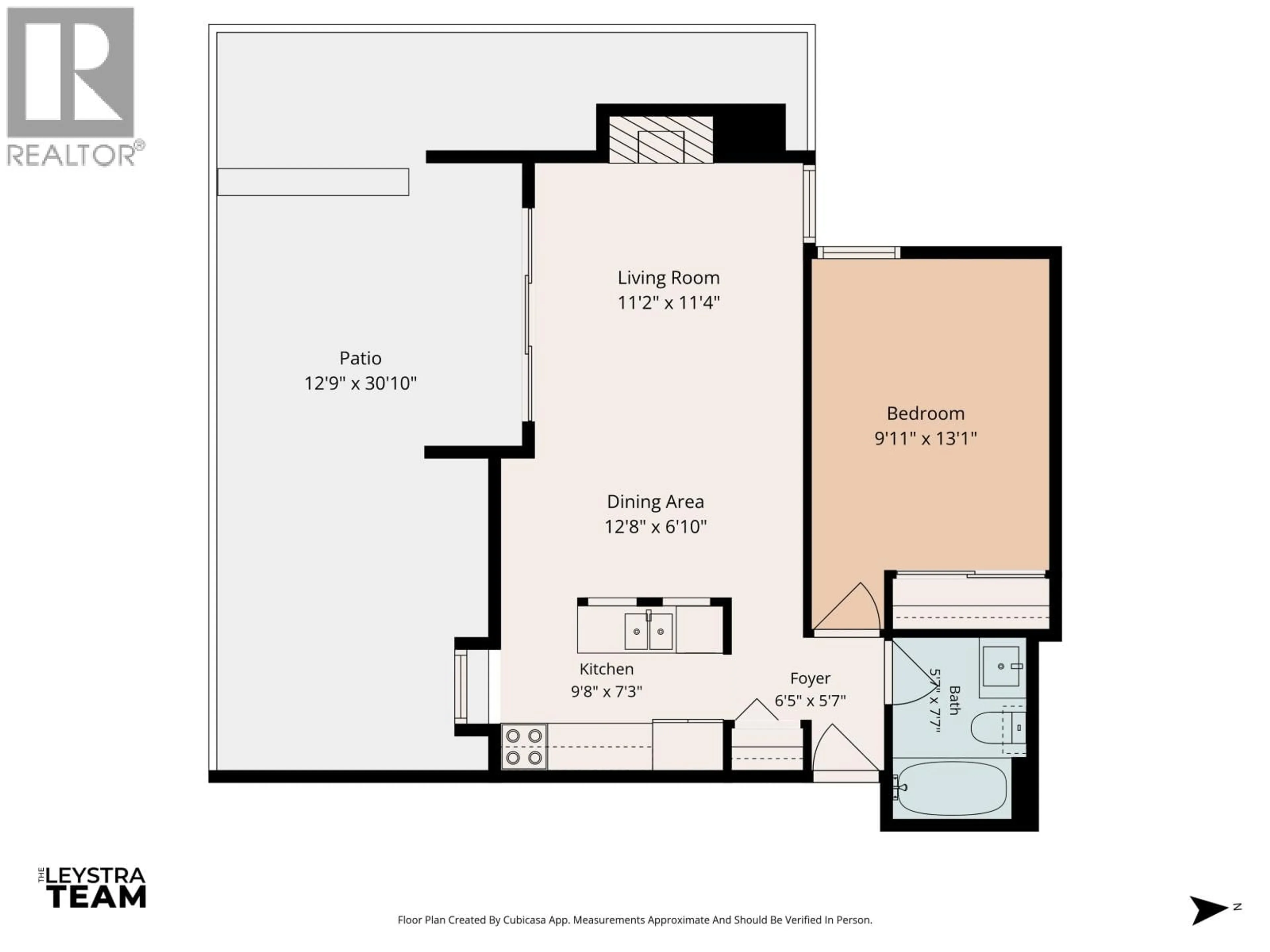 Floor plan for 101 - 1875 8TH AVENUE, Vancouver British Columbia V6J1V9