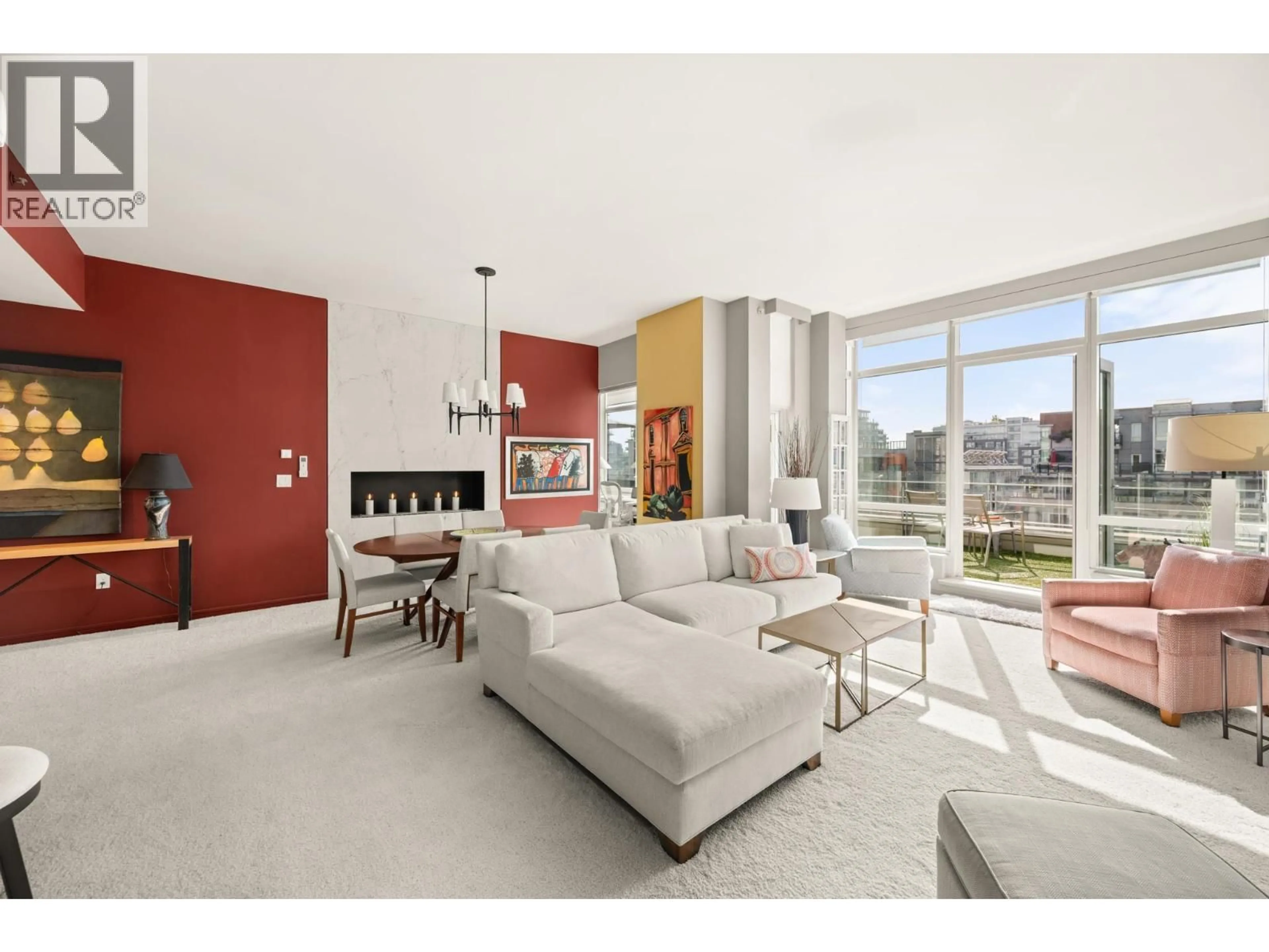 Living room with furniture, unknown for 801 - 77 WALTER HARDWICK AVENUE, Vancouver British Columbia V5Y0C6