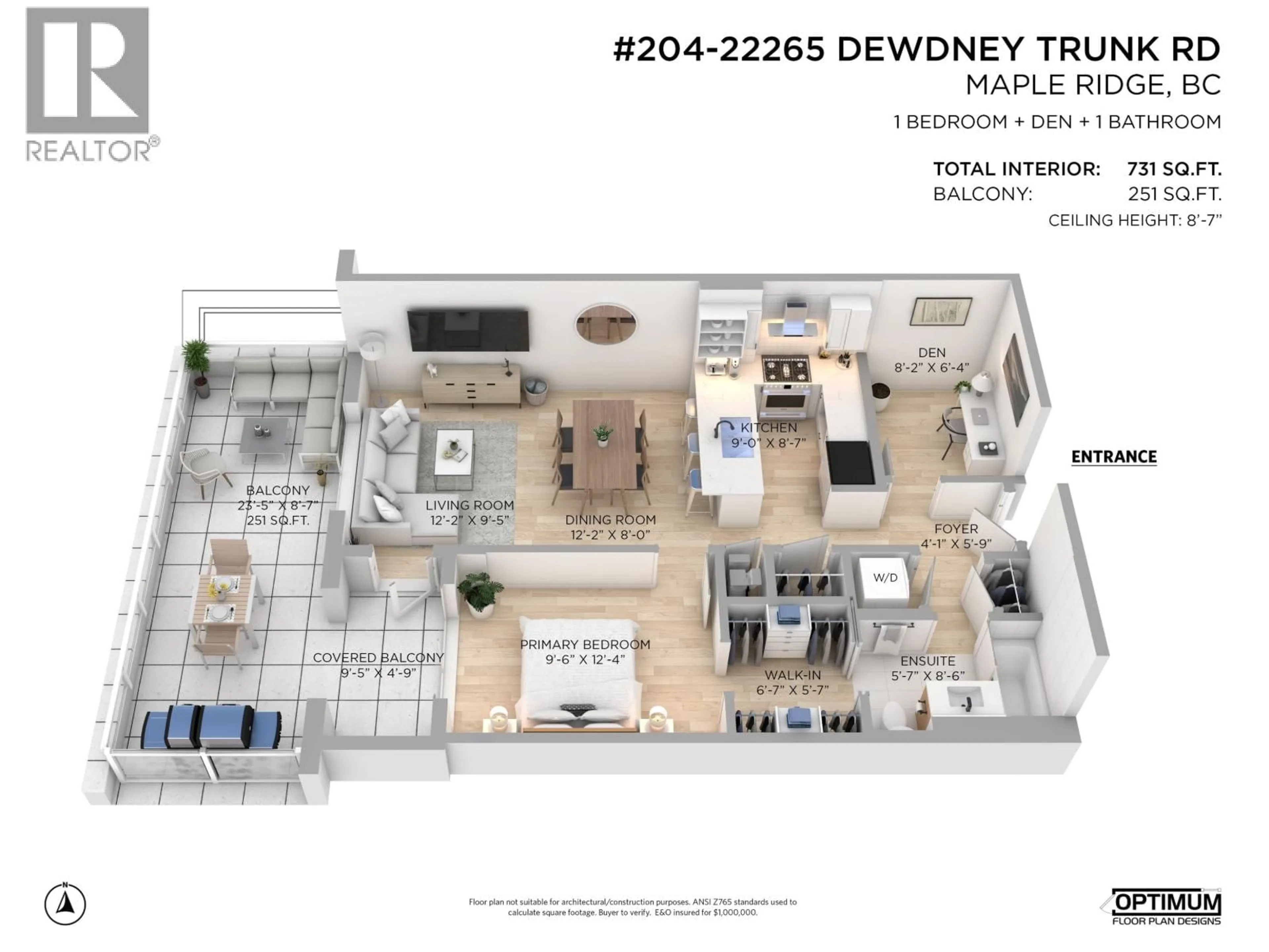 Floor plan for 204 - 22265 DEWDNEY TRUNK ROAD, Maple Ridge British Columbia V2X3J1