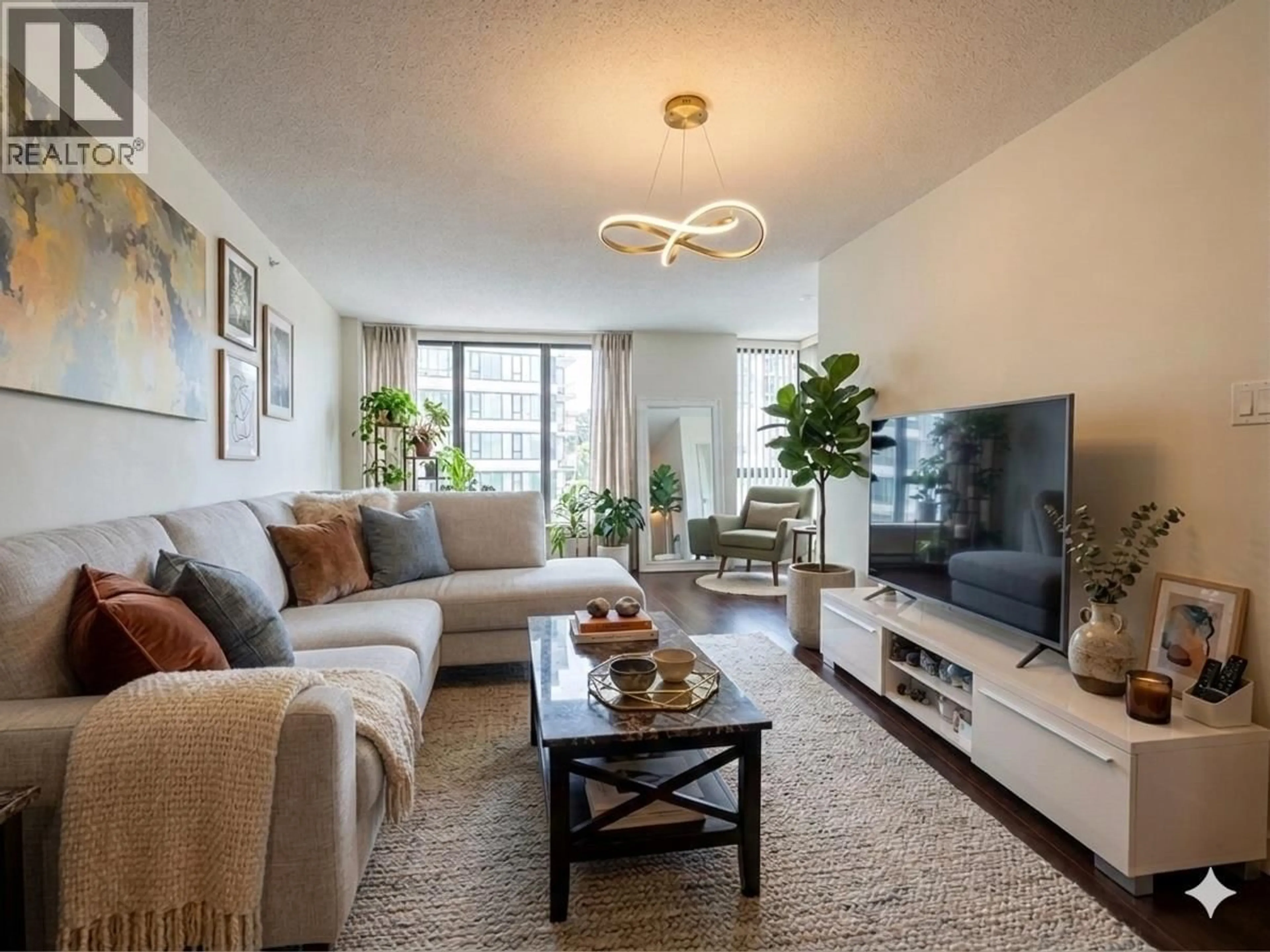 Living room with furniture, unknown for 612 - 5811 NO. 3 ROAD, Richmond British Columbia V6X2C9