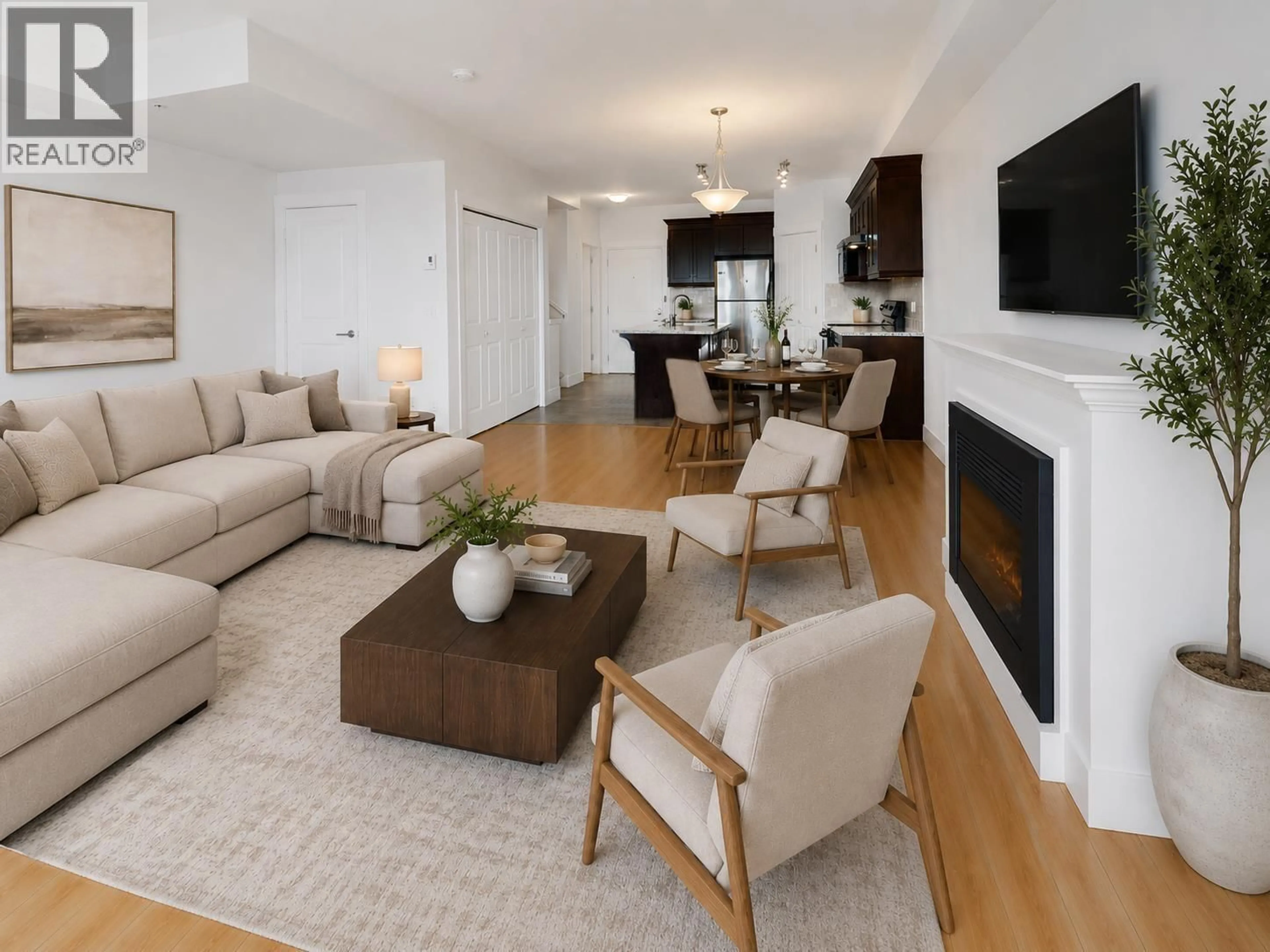 Living room with furniture, unknown for 205 - 7908 GRAHAM AVENUE, Burnaby British Columbia V3N1V9