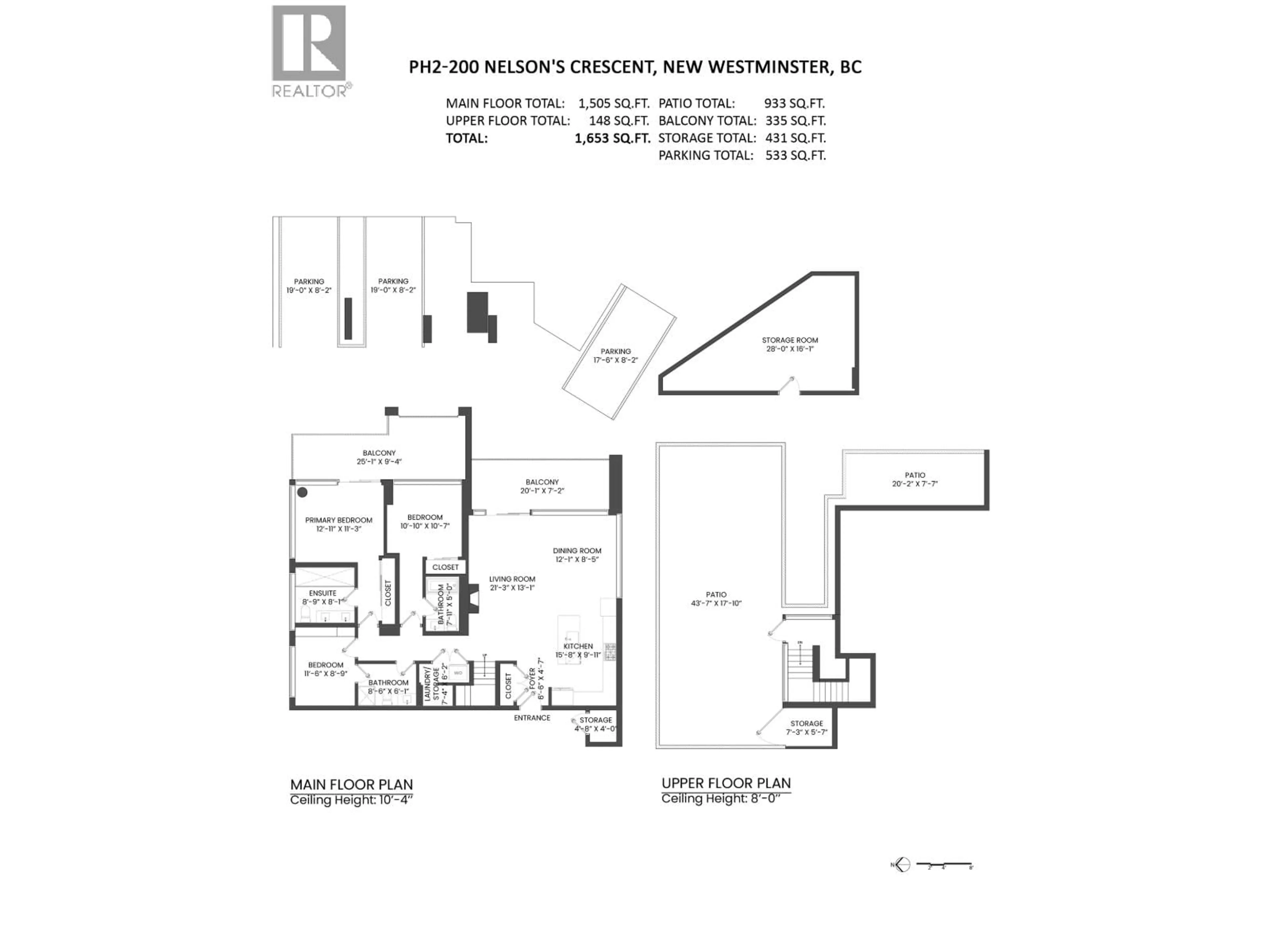 Floor plan for PH2 - 200 NELSON'S CRESCENT, New Westminster British Columbia V3L0H9