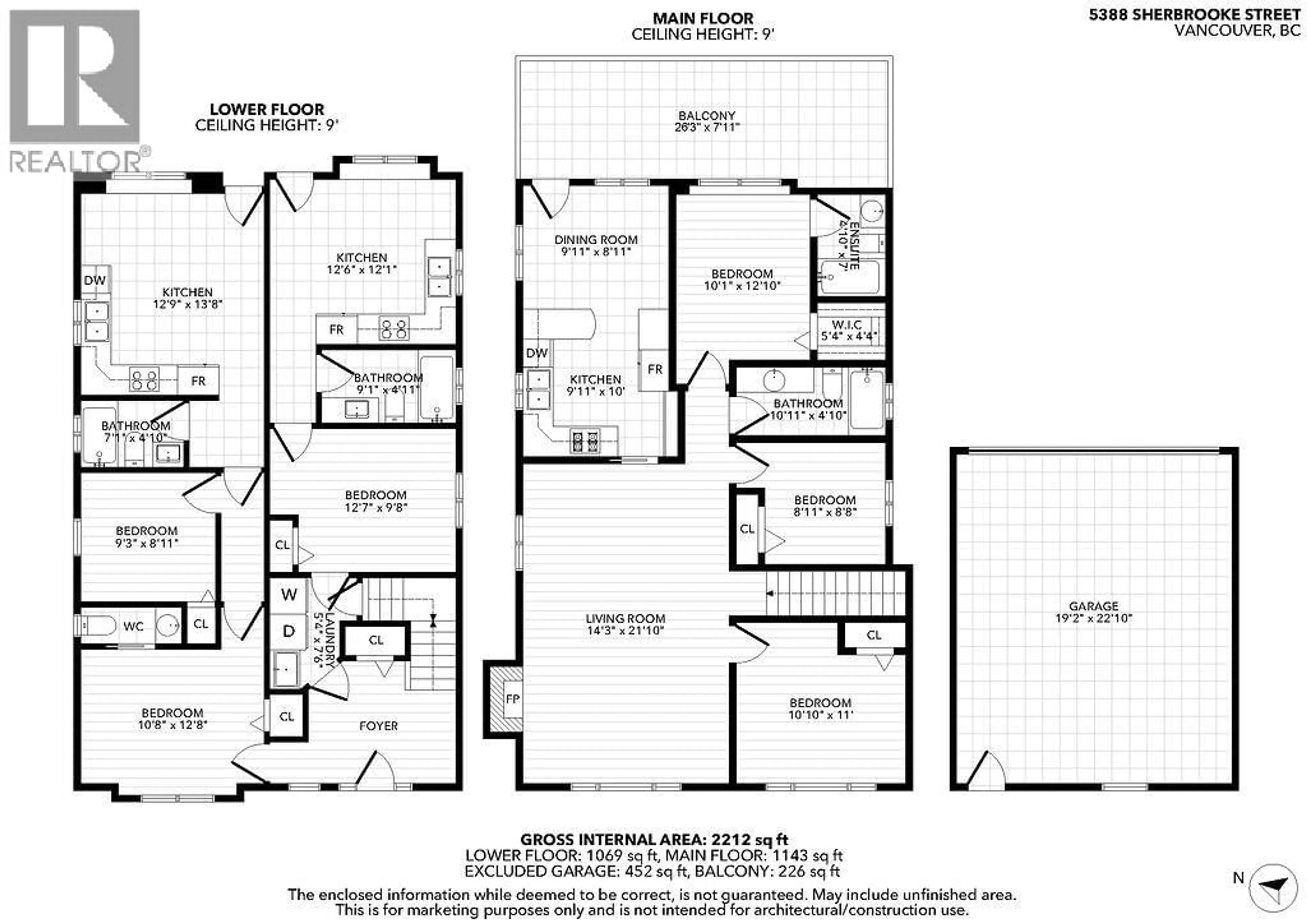 Floor plan for 5388 SHERBROOKE STREET, Vancouver British Columbia V5W3M5
