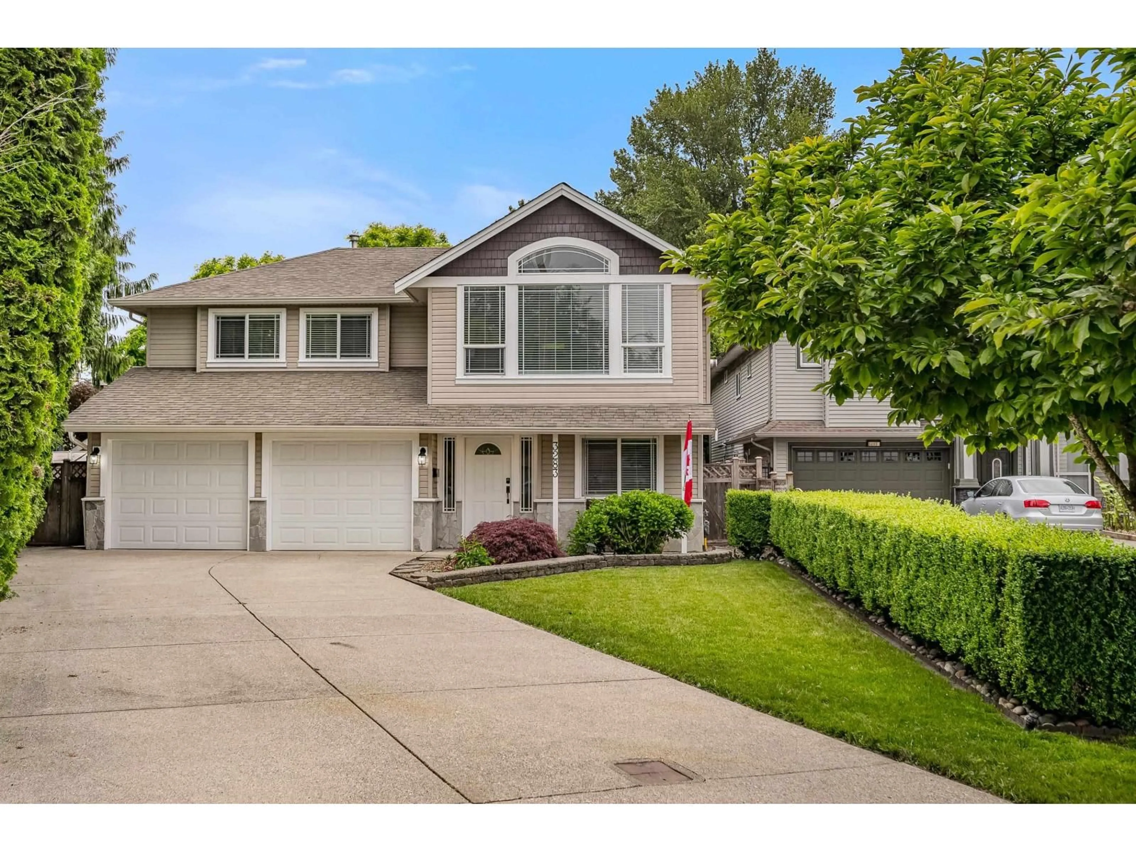 Home with vinyl exterior material, street for 3283 273 STREET, Langley British Columbia V4W3H9