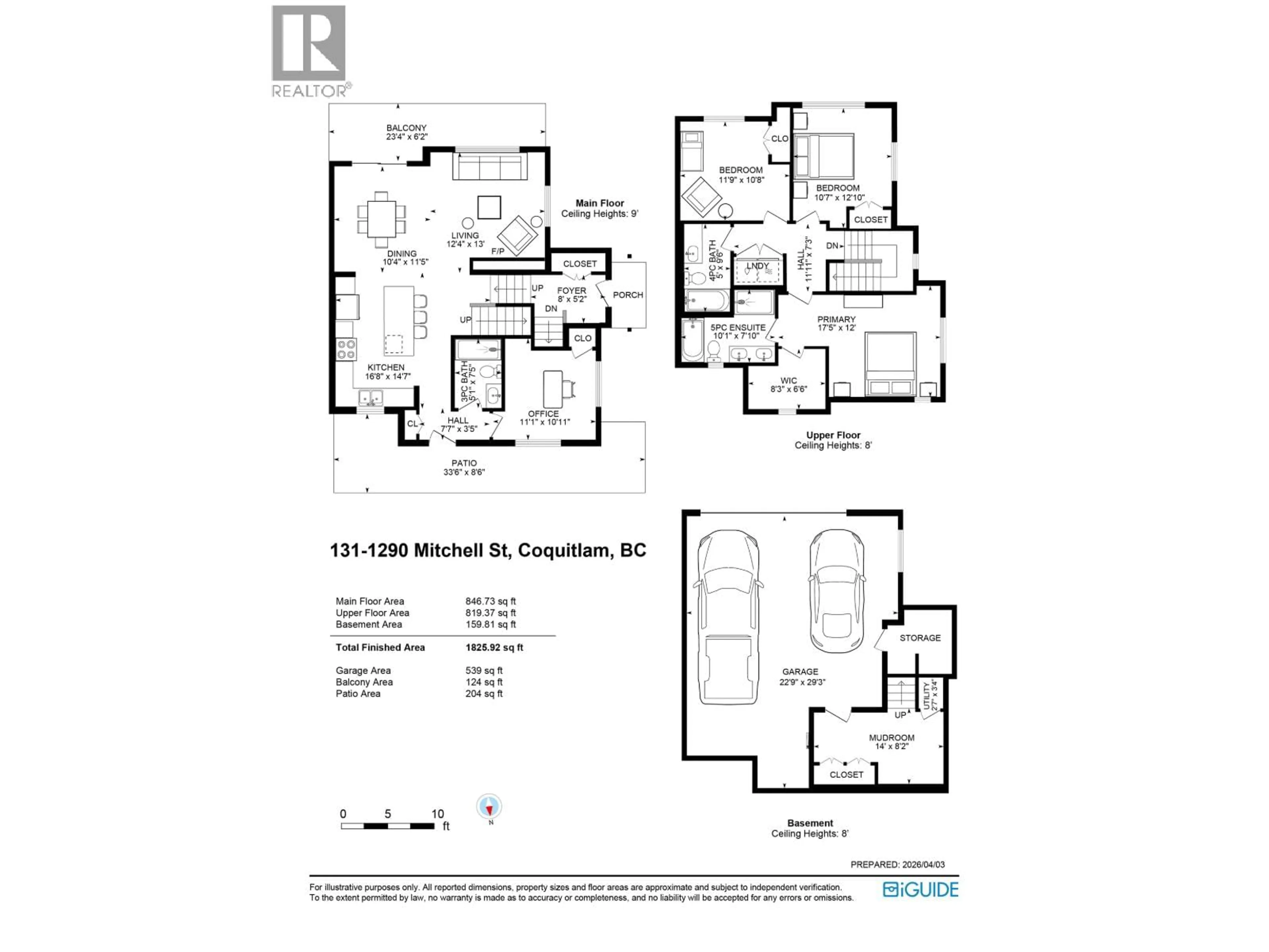 Floor plan for 131 - 1290 MITCHELL STREET, Coquitlam British Columbia V3E0N9