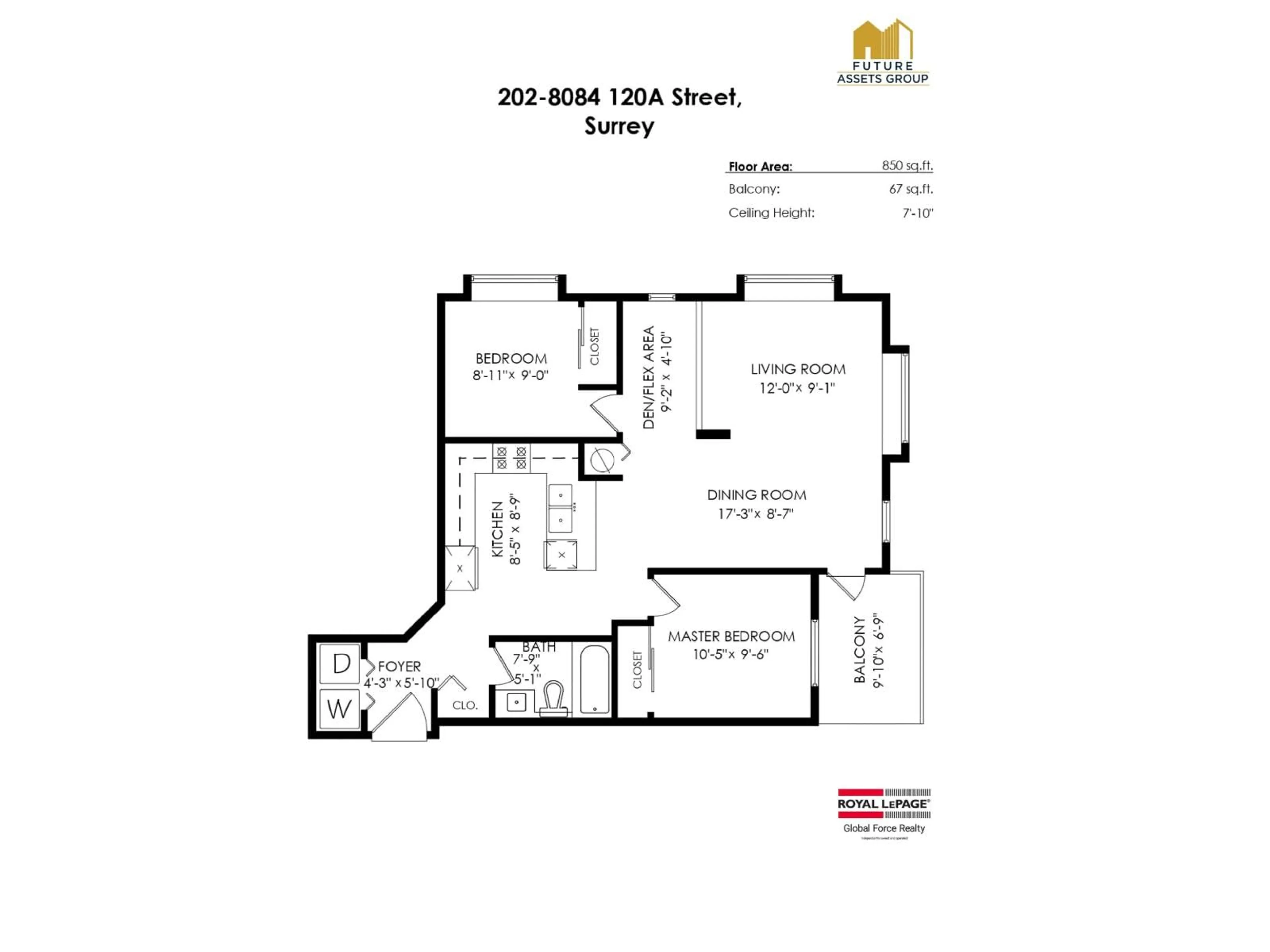 Floor plan for 202 - 8084 120A STREET, Surrey British Columbia V3W1V2