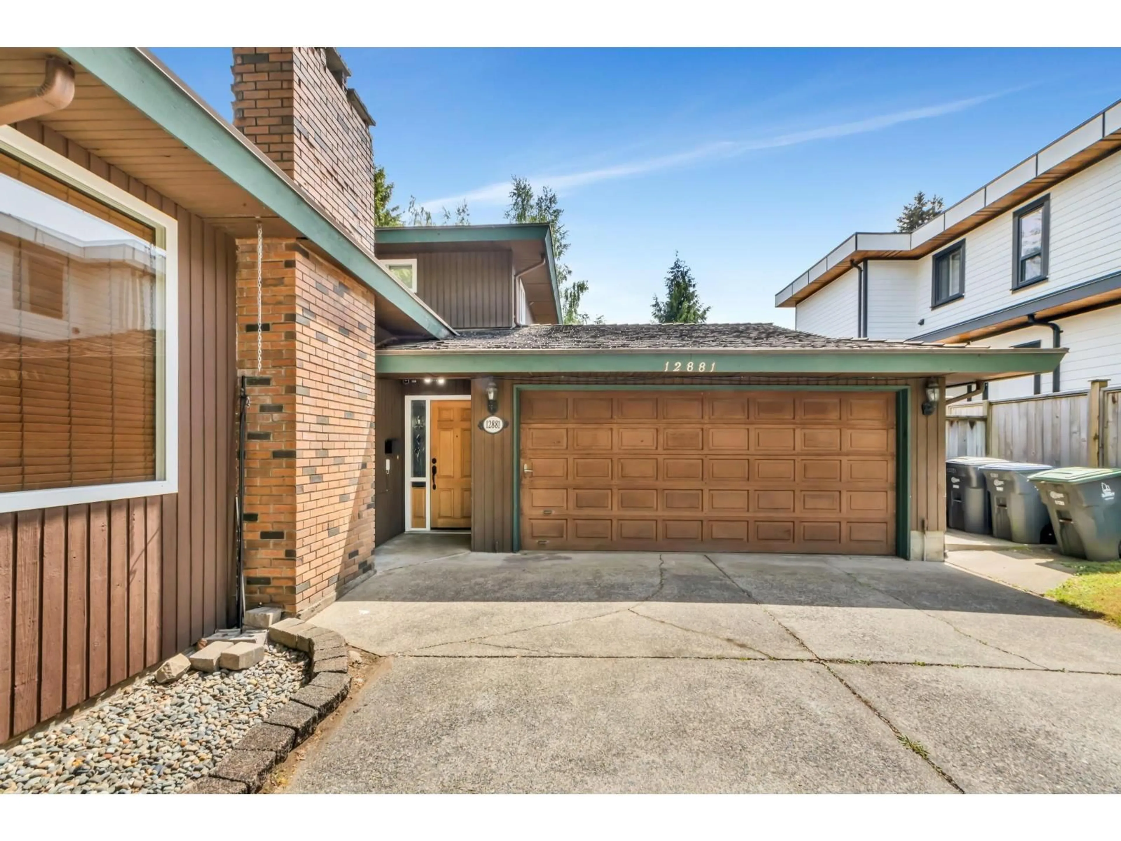 Home with brick exterior material, street for 12881 CARLUKE CRESCENT, Surrey British Columbia V3V6Y9