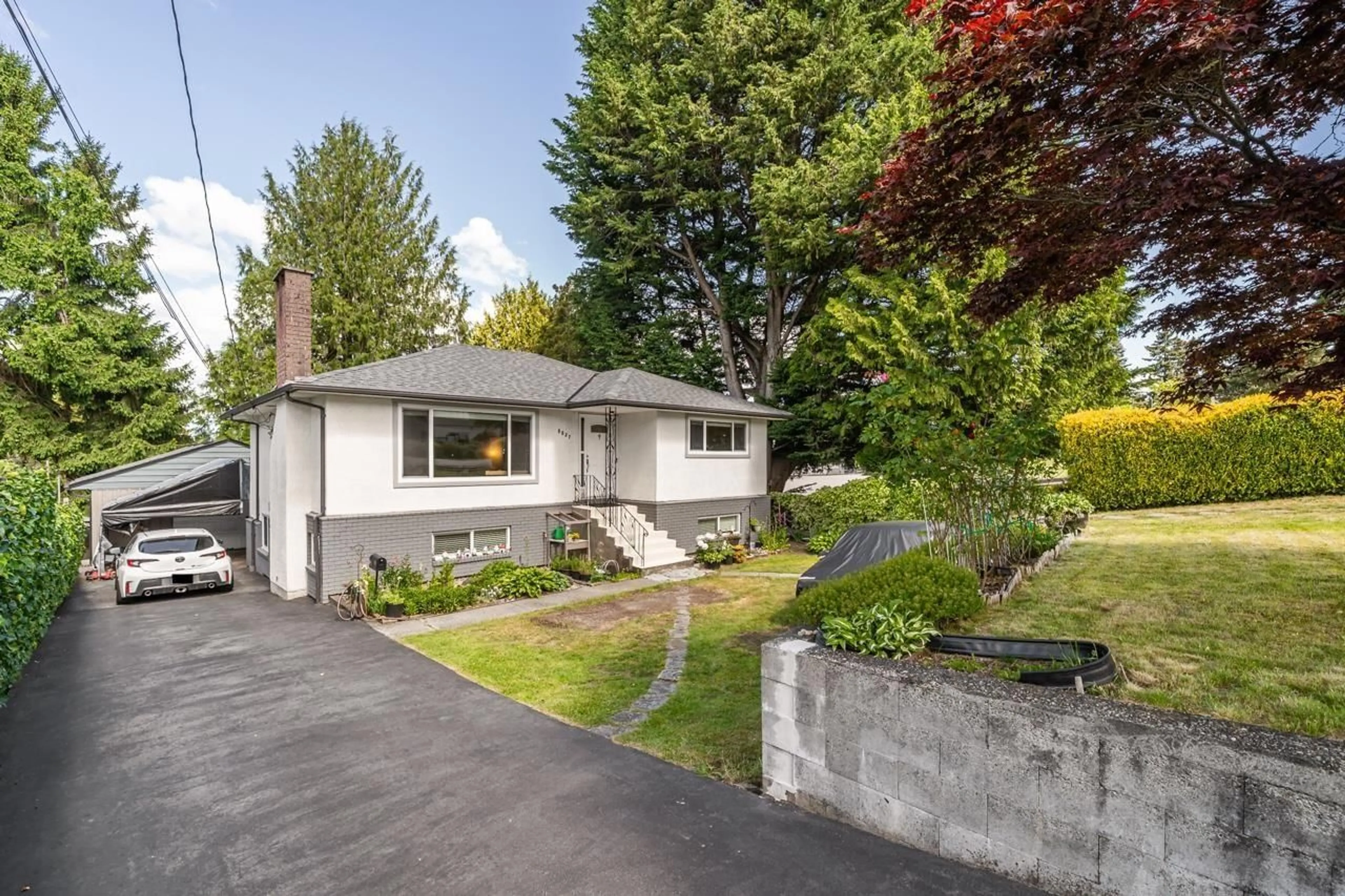 Home with vinyl exterior material, street for 8857 RUSSELL DRIVE, Delta British Columbia V4C4P6