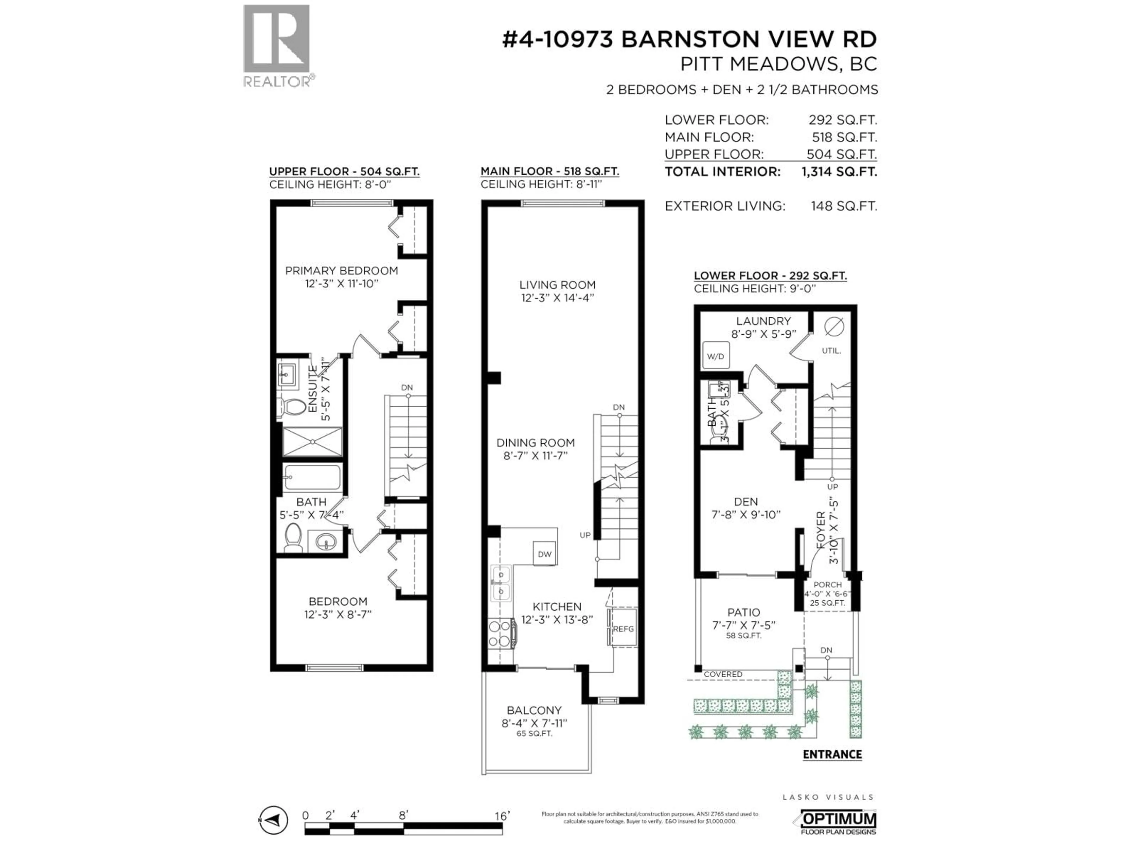 Floor plan for 4 - 10973 BARNSTON VIEW ROAD, Pitt Meadows British Columbia V3Y0B8