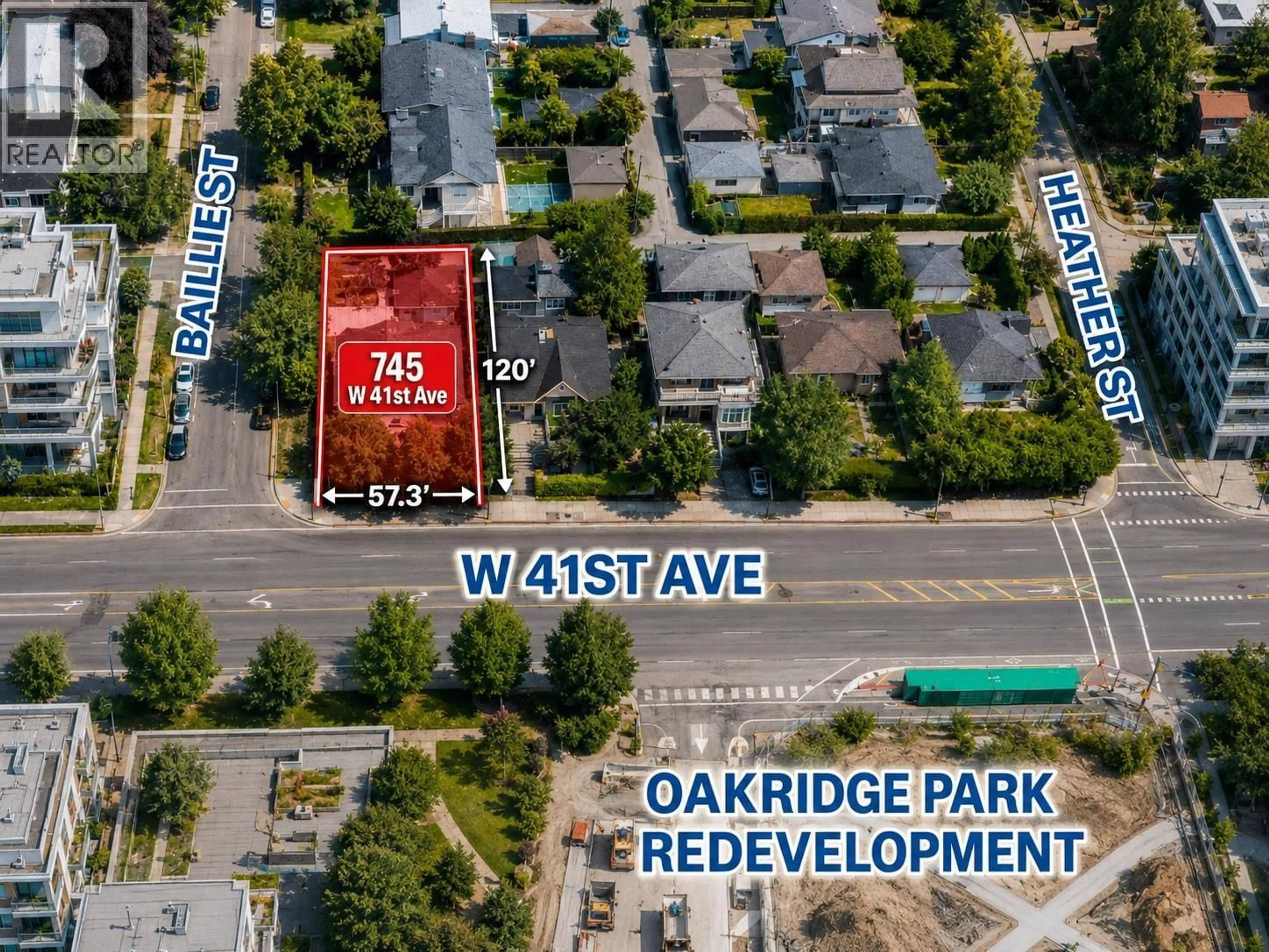 A pic from outside/outdoor area/front of a property/back of a property/a pic from drone, street for 745 41ST AVENUE, Vancouver British Columbia V5Z2N2