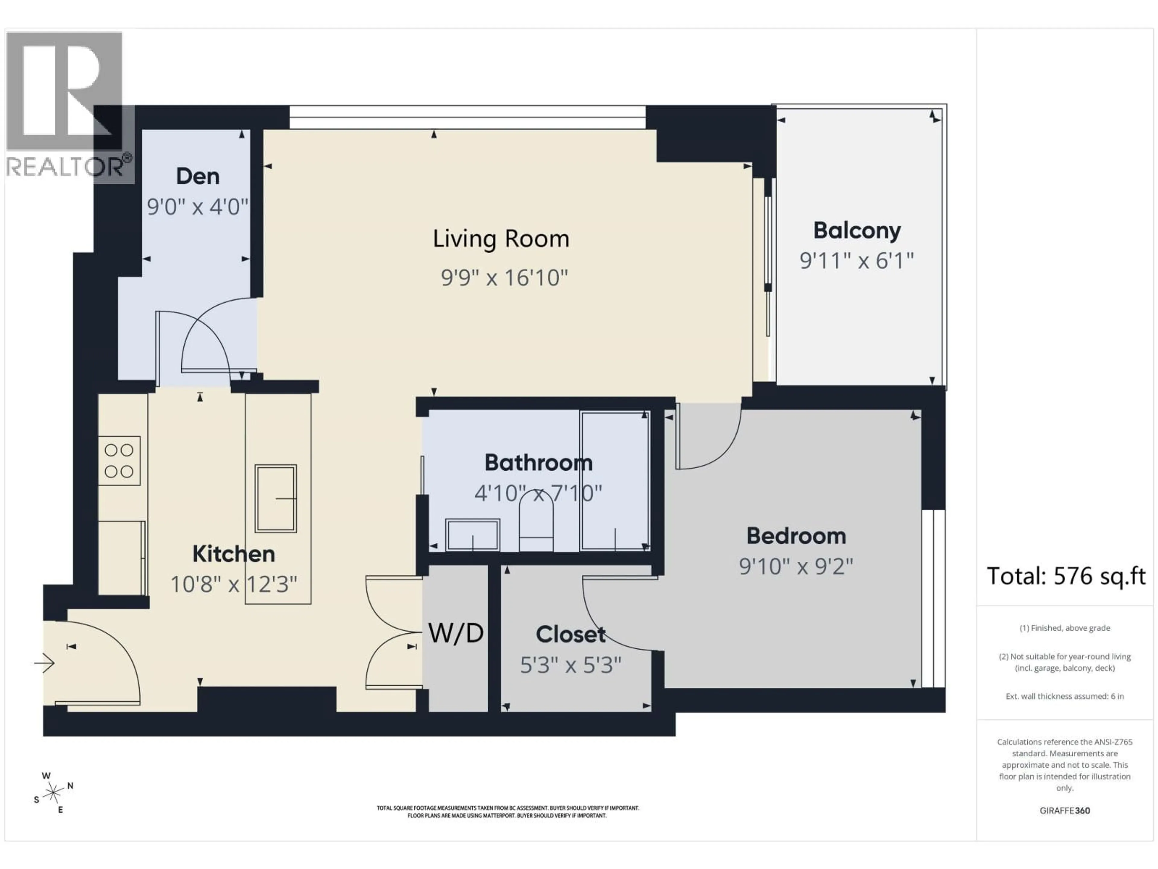 Floor plan for 2202 - 5515 BOUNDARY ROAD, Vancouver British Columbia V5R0E3