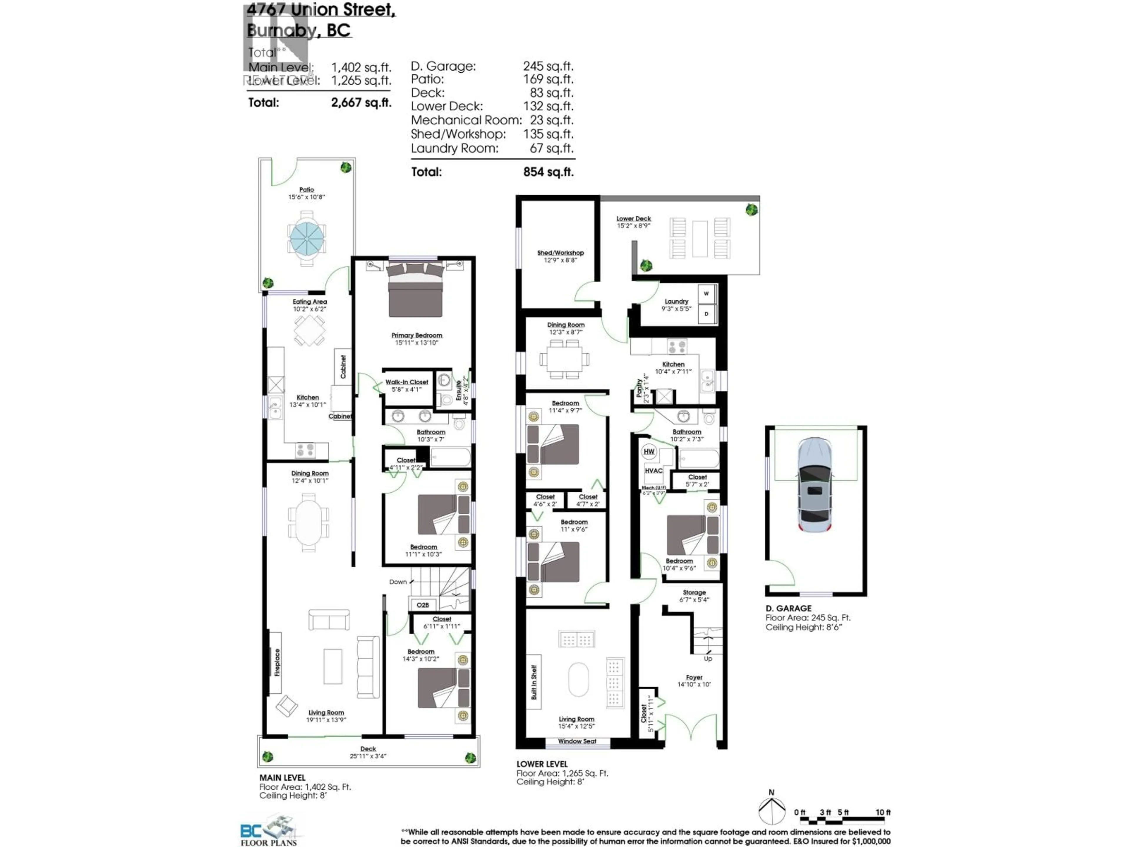 Floor plan for 4767 UNION STREET, Burnaby British Columbia V5C2Y5