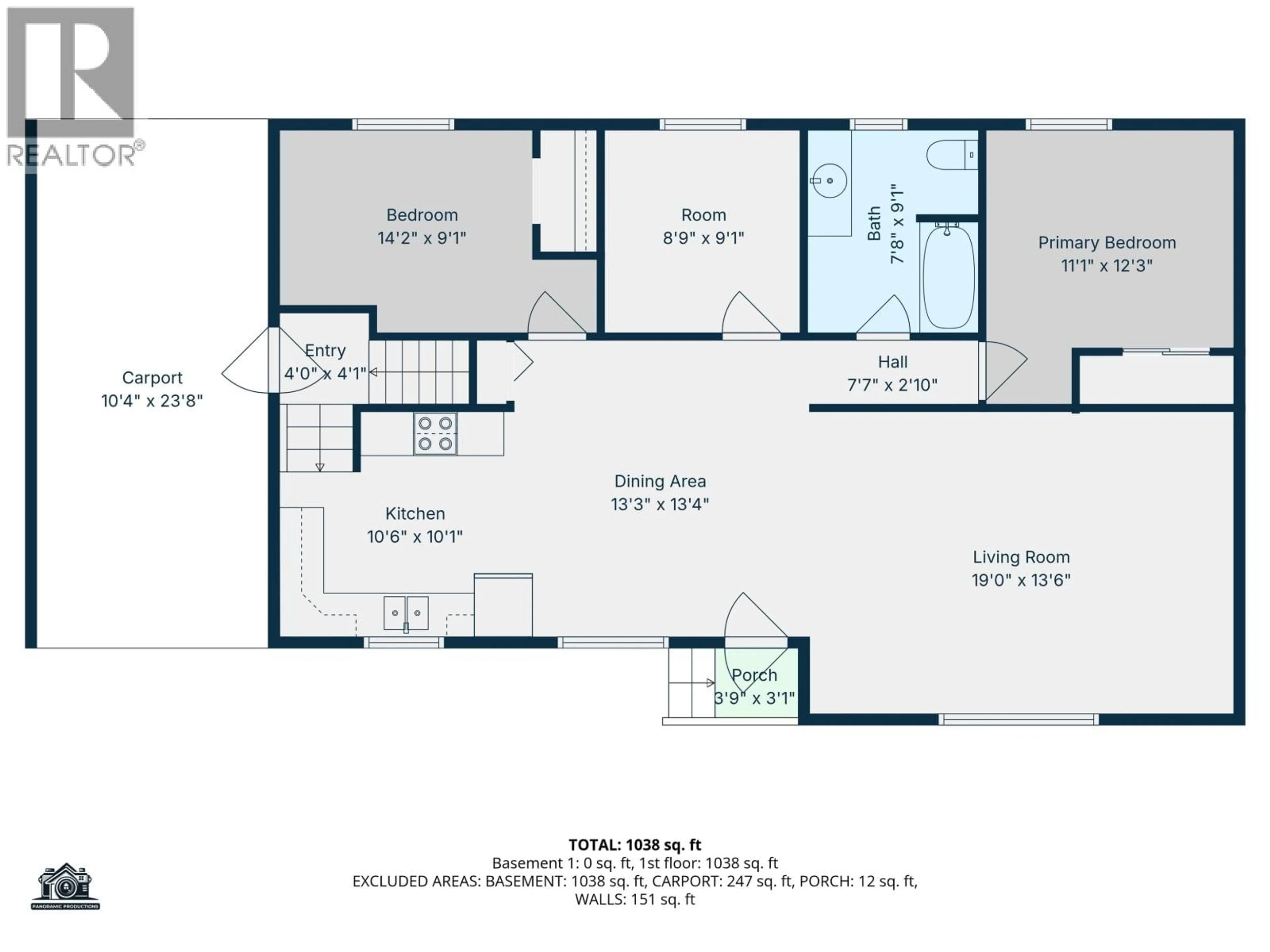 Floor plan for 1012 CONRAD CRESCENT, Williams Lake British Columbia V2G3M4