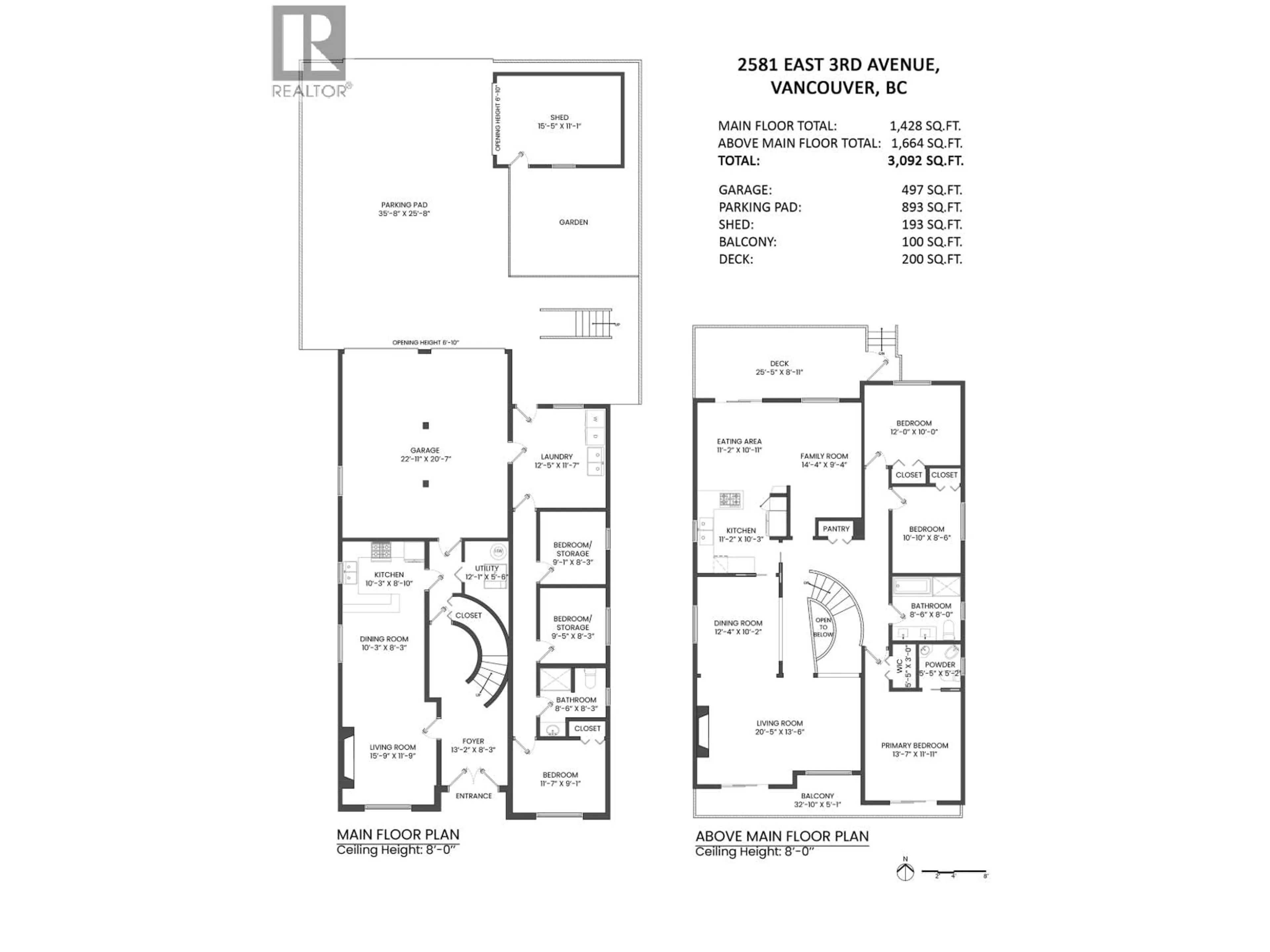 Floor plan for 2581 3RD AVENUE, Vancouver British Columbia V5M1H1