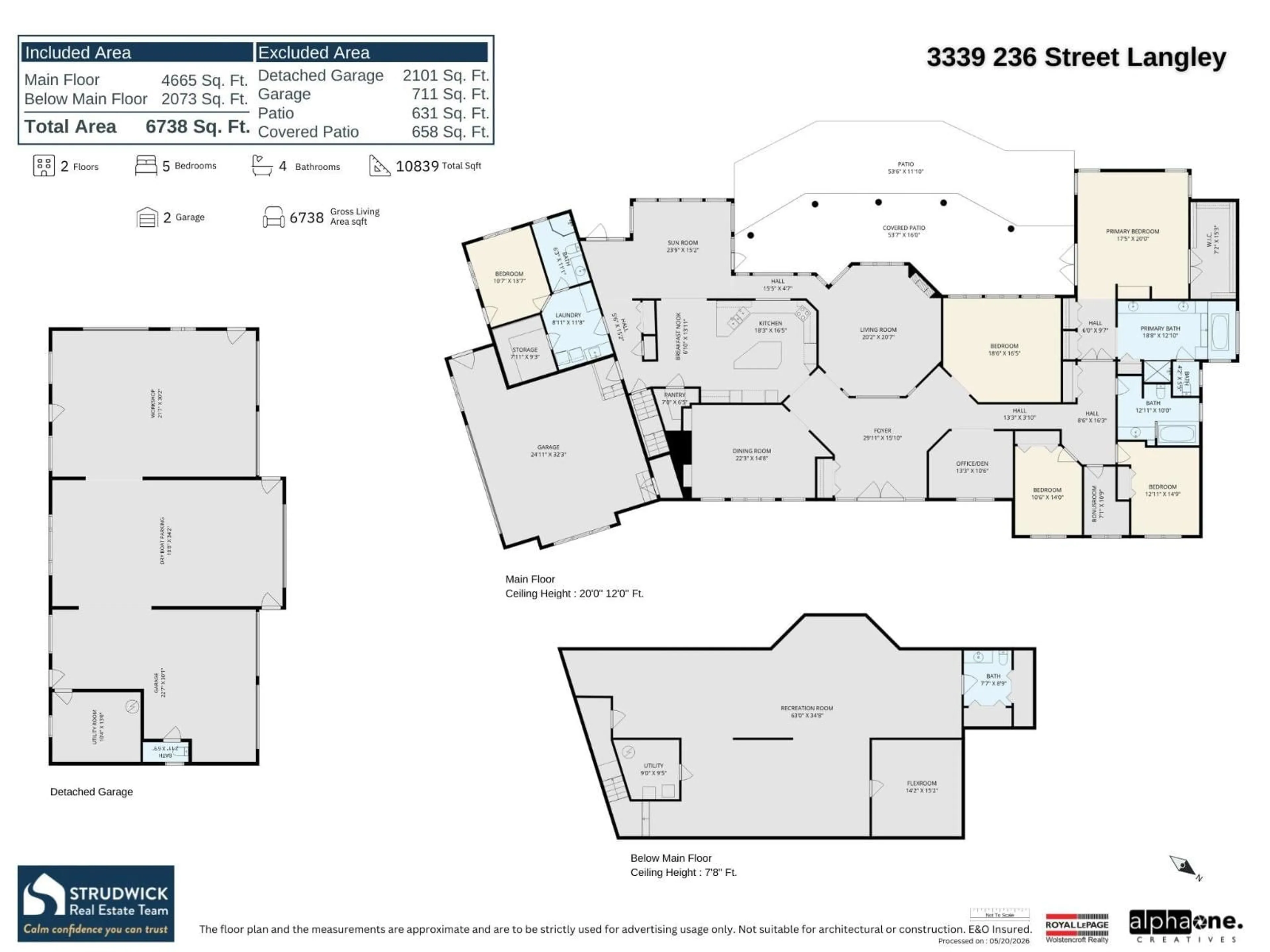 Floor plan for 3339 236 STREET, Langley British Columbia V2Z2H9