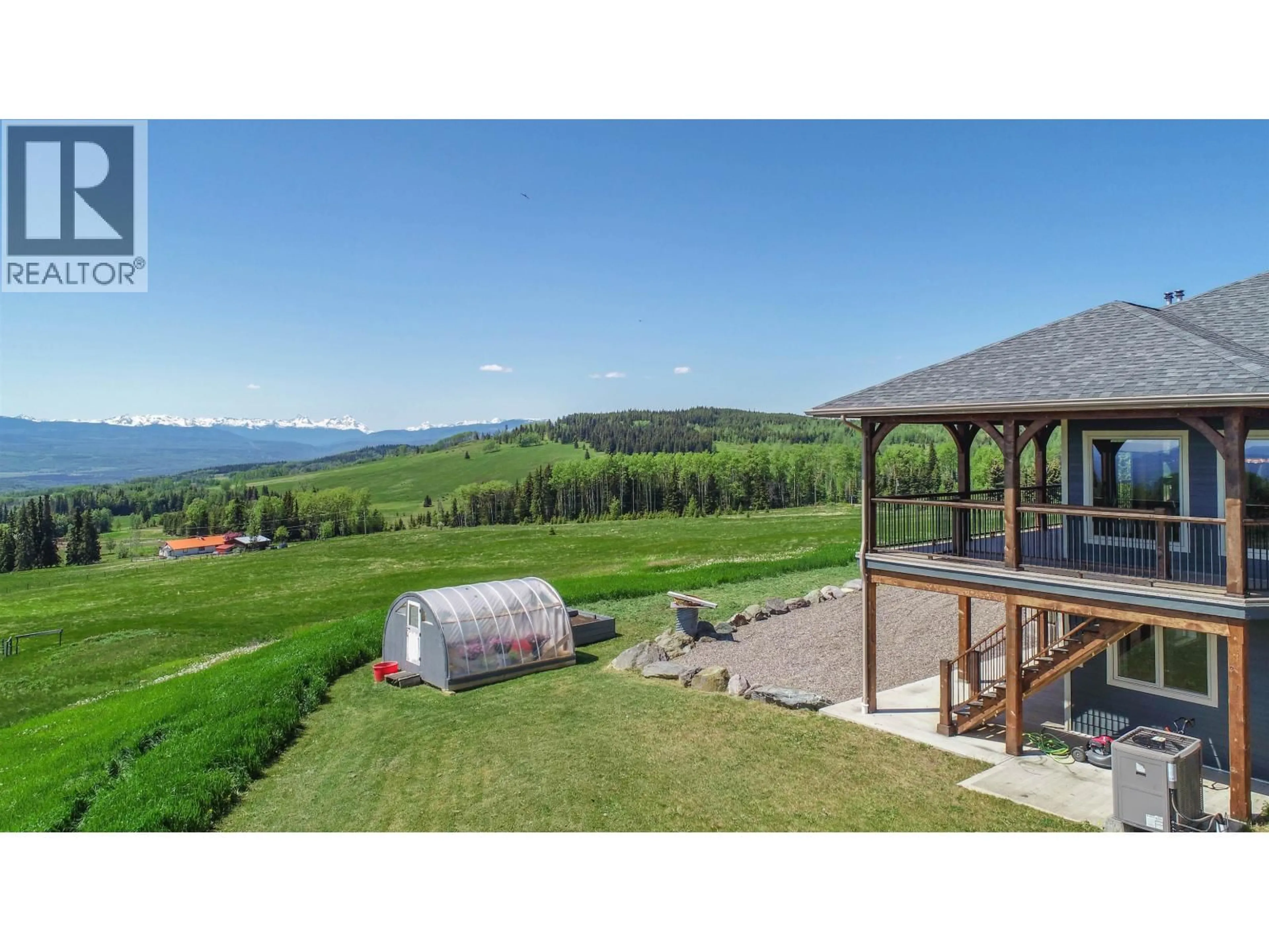 A pic from outside/outdoor area/front of a property/back of a property/a pic from drone, water/lake/river/ocean view for 7018 BOUNDARY ROAD, Telkwa British Columbia V0J2X2