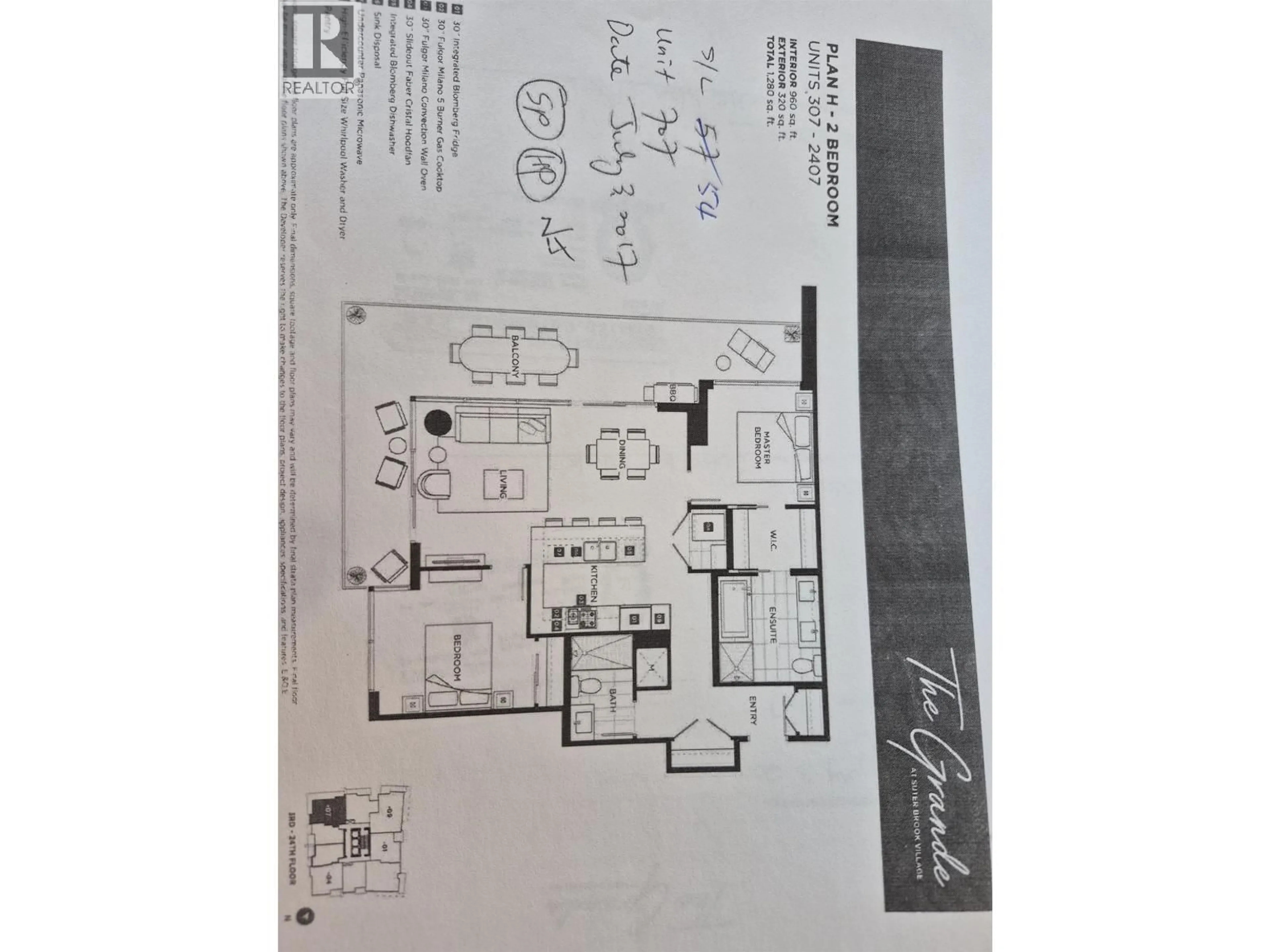 Floor plan for 707 - 308 MORRISSEY ROAD, Port Moody British Columbia V3H0M2