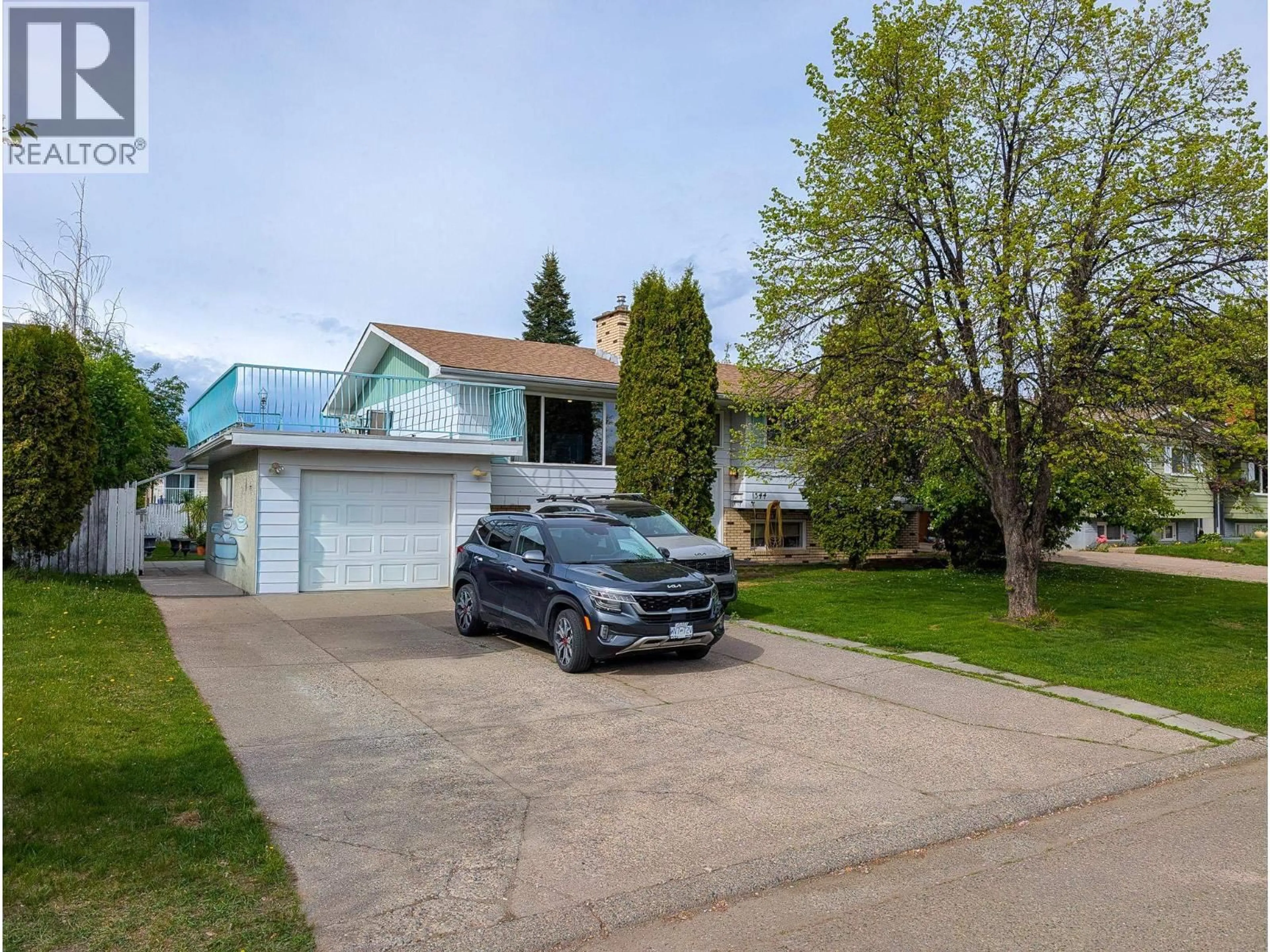 A pic from outside/outdoor area/front of a property/back of a property/a pic from drone, street for 1344 EAGLET CRESCENT, Prince George British Columbia V2M4H7