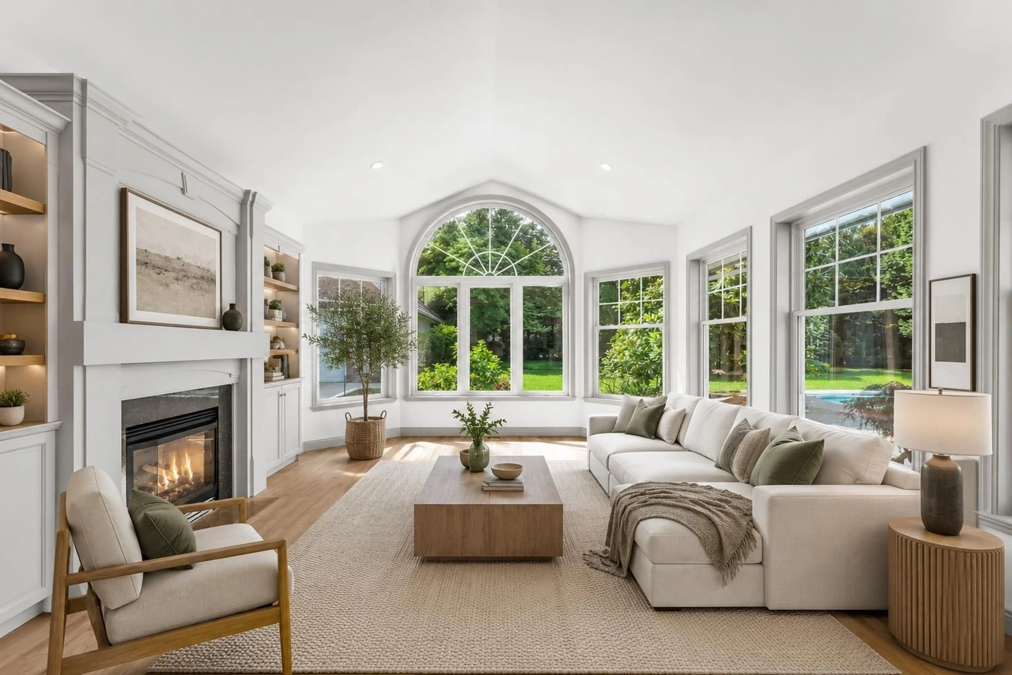 Living room with furniture, ceramic/tile floor for 13688 32 AVENUE, Surrey British Columbia V4P3C8