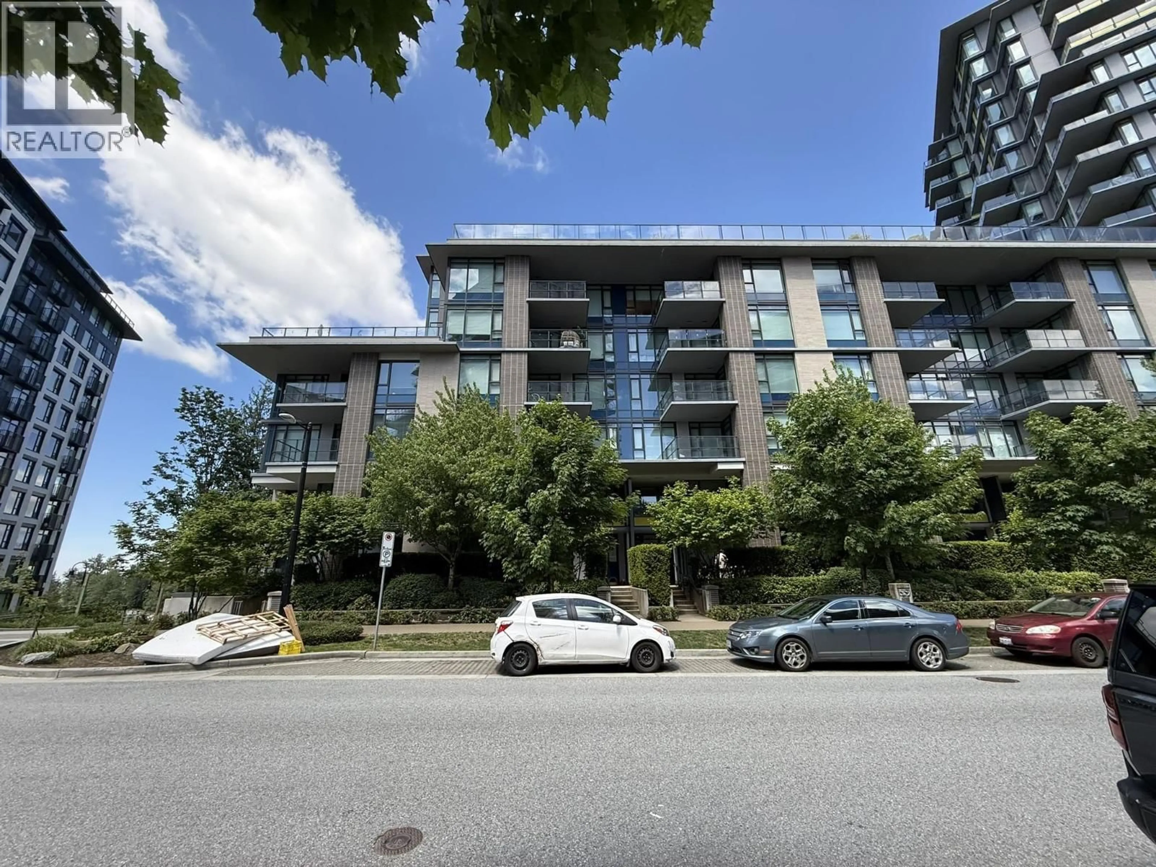 A pic from outside/outdoor area/front of a property/back of a property/a pic from drone, street for 313 - 8850 UNIVERSITY CRESCENT, Burnaby British Columbia V5A0C8