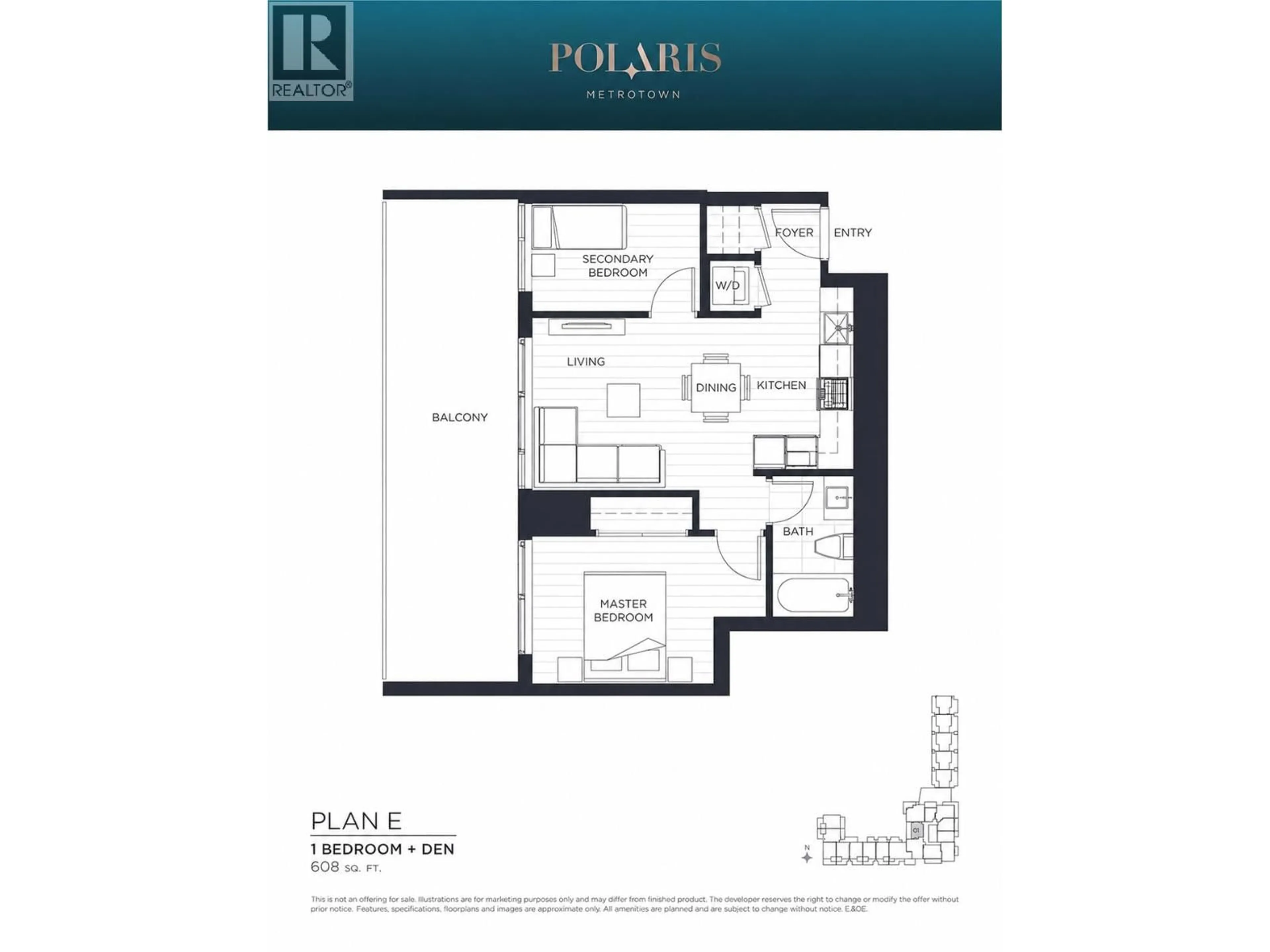 Floor plan for 2101 - 6699 DUNBLANE AVENUE, Burnaby British Columbia V5H0J8