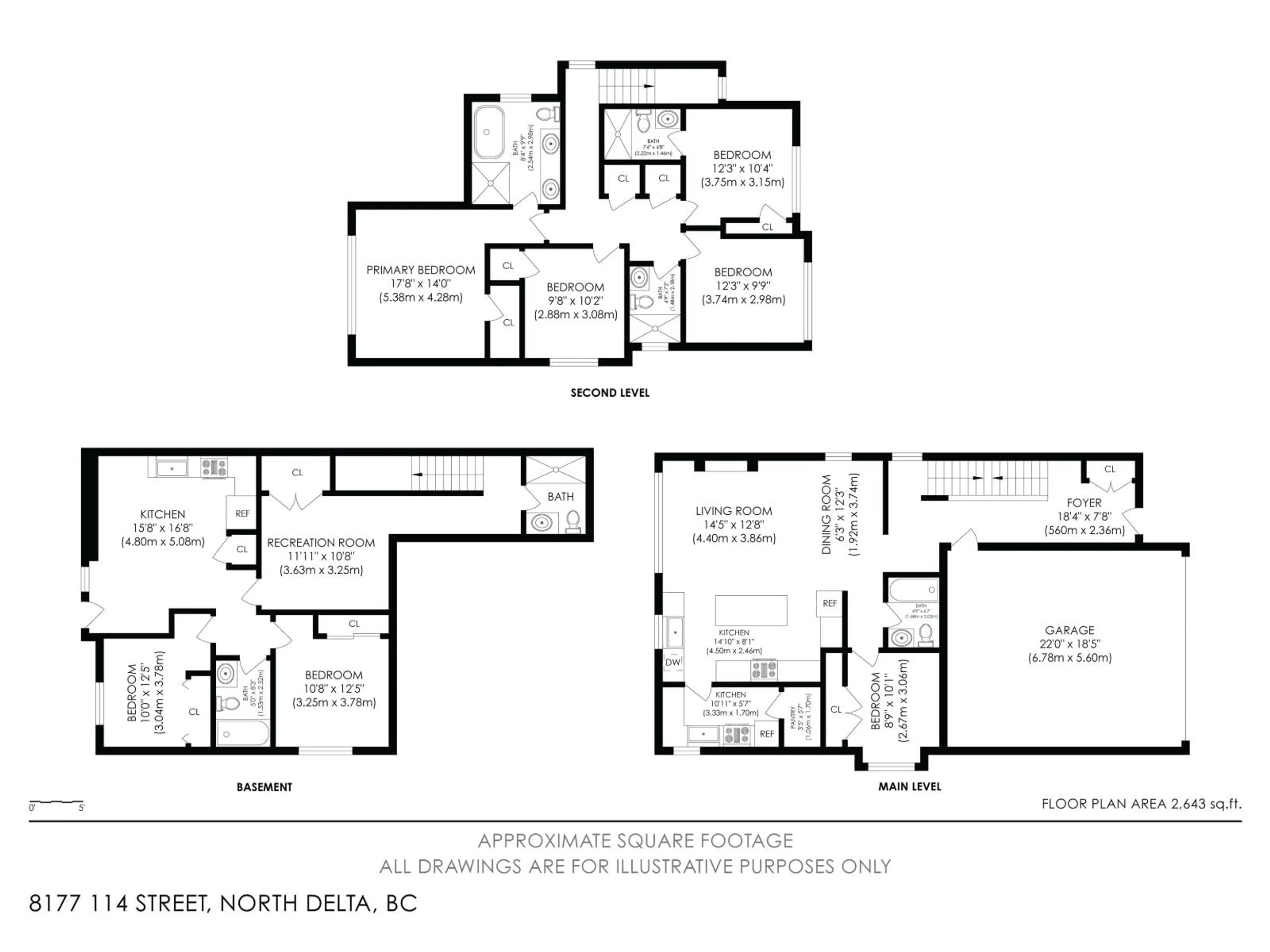 Floor plan for 8177 114 STREET, Delta British Columbia V4C5J2