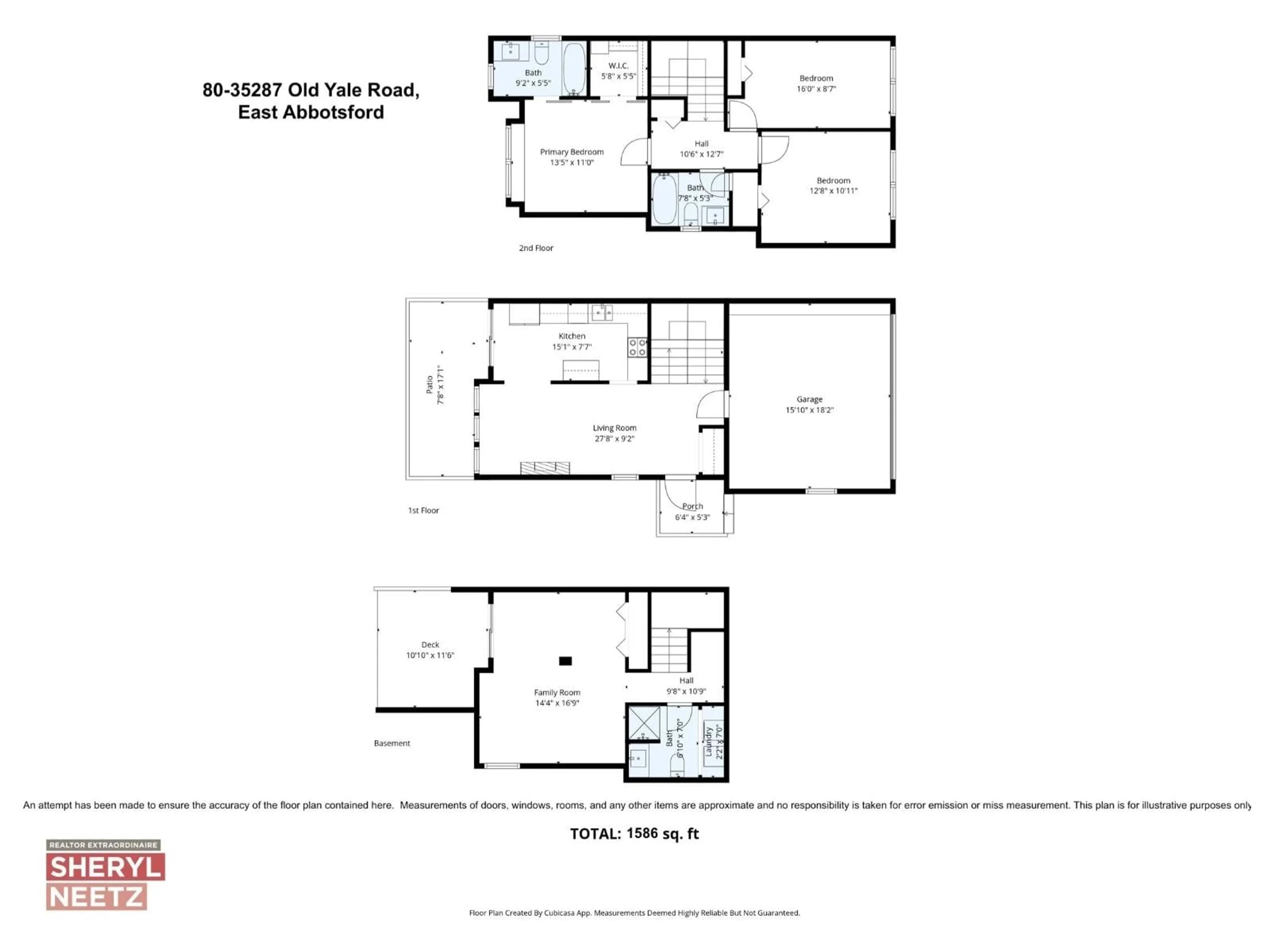 Floor plan for 80 - 35287 OLD YALE ROAD, Abbotsford British Columbia V3G8H5
