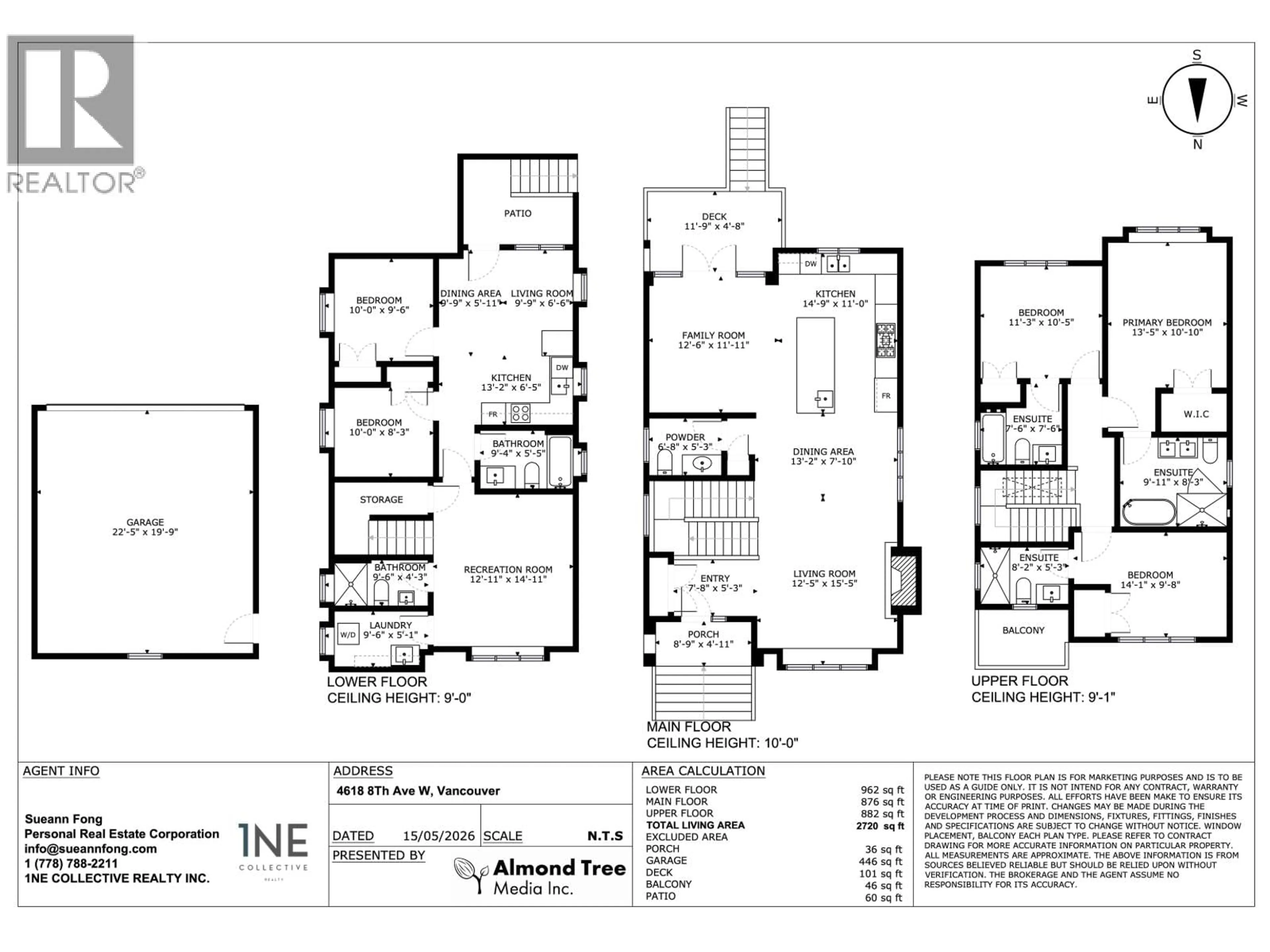 Floor plan for 4618 8TH AVENUE, Vancouver British Columbia V6R2A7